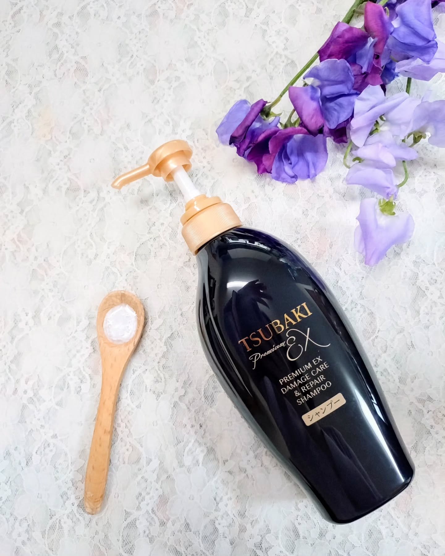 TSUBAKI プレミアムEX ダメージケア＆リペア シャンプー/コンディショナートリートメント/TSUBAKI/シャンプー・コンディショナーを使ったクチコミ（2枚目）