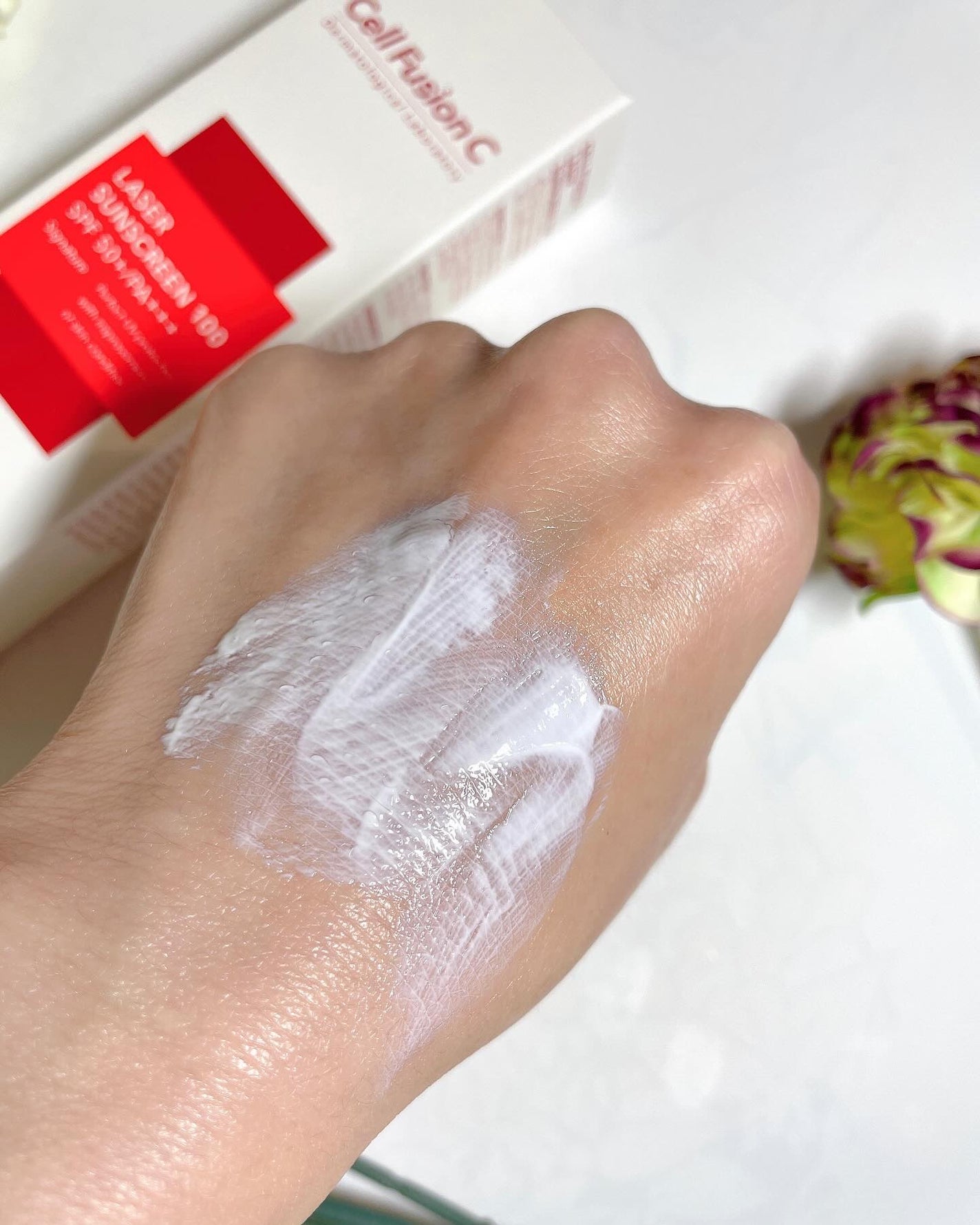 レーザーサンスクリーン 100/Cell Fusion C(セルフュージョンシー)/日焼け止めクリームを使ったクチコミ(4枚目)