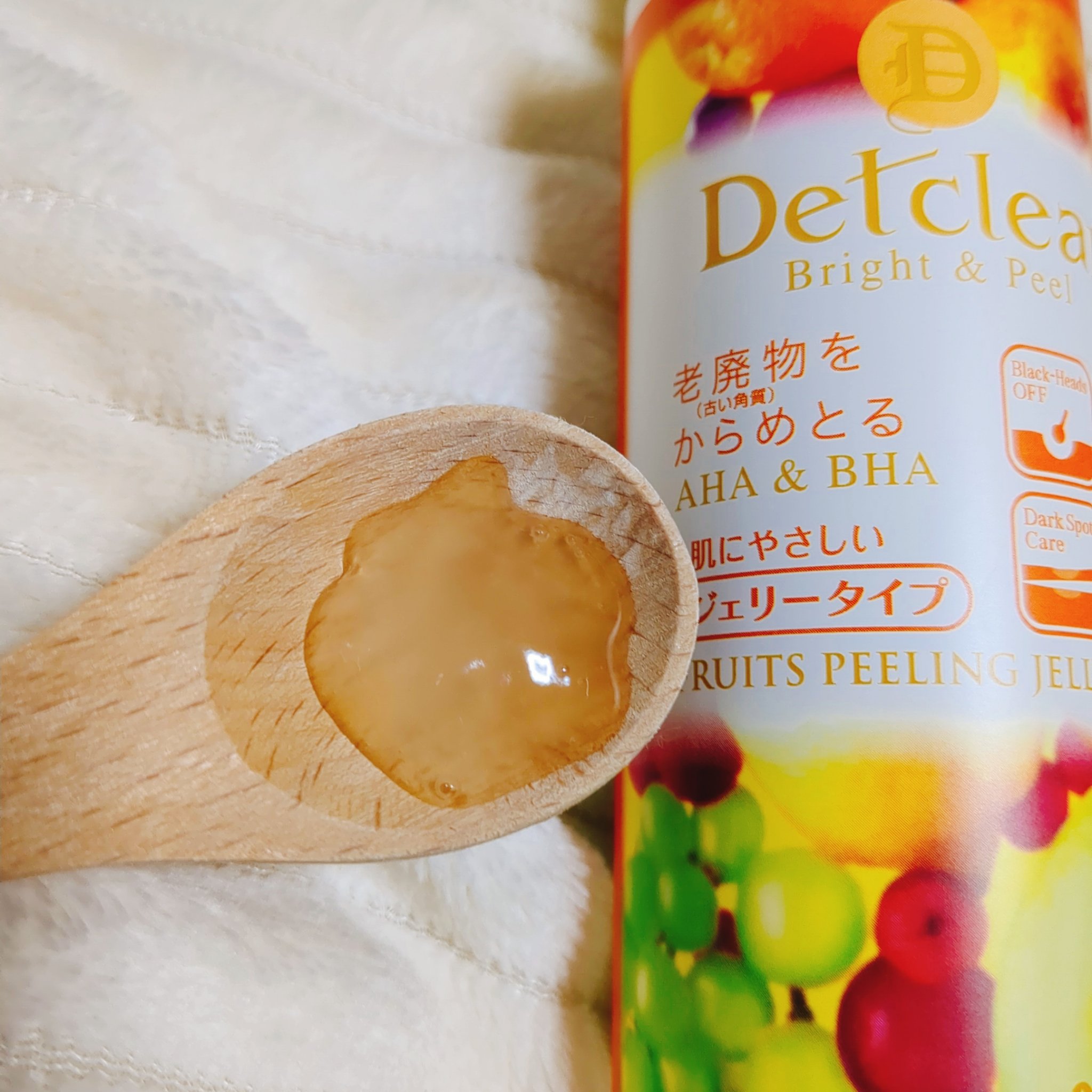 DETクリア ブライト＆ピール ピーリングジェリー<ミックスフルーツの香り>/Detclear/ピーリングを使ったクチコミ（3枚目）