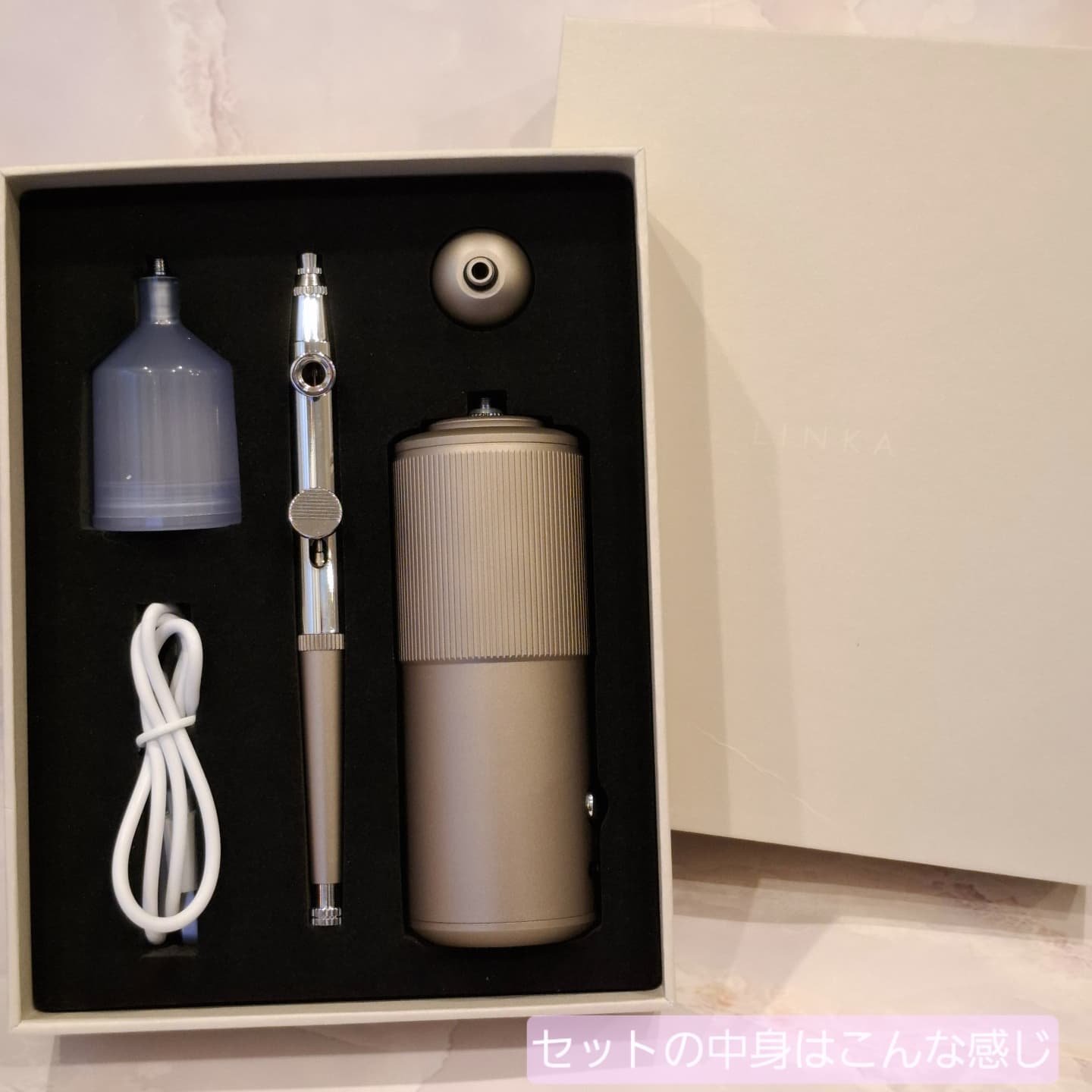 LINKA クリスタルミスト エアスプレー/LINKA/美顔器・マッサージを使ったクチコミ（2枚目）