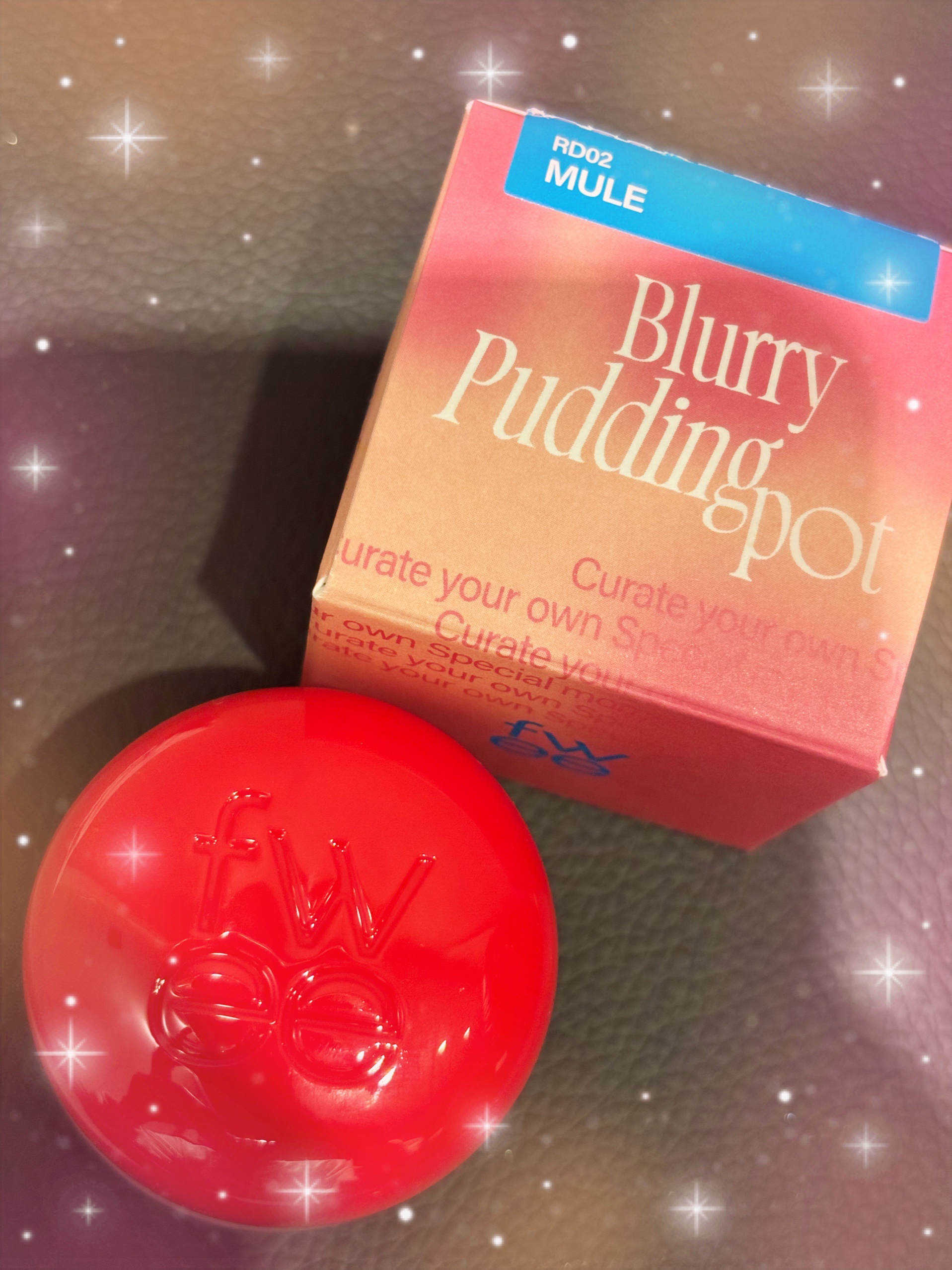 リップアンドチーク ブラーリープリンポット RD02 ミュール/fwee/口紅を使ったクチコミ（2枚目）