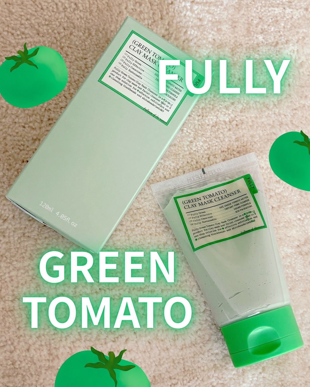 グリーントマトクレイマスククレンザー/FULLY/洗い流すパック・マスクを使ったクチコミ（1枚目）