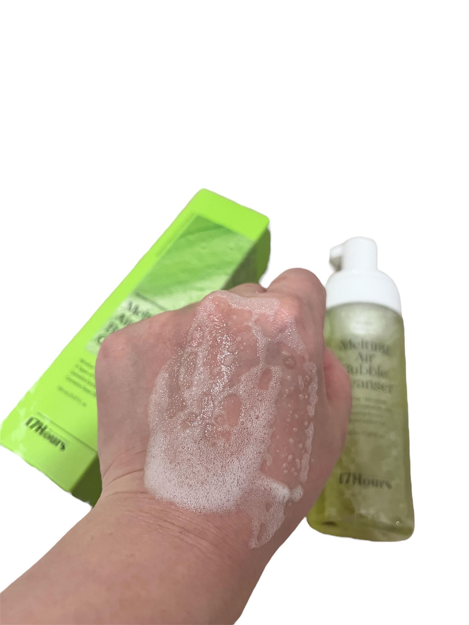 メルティングエアバブルクレンザー/17Hours/その他洗顔料を使ったクチコミ（3枚目）