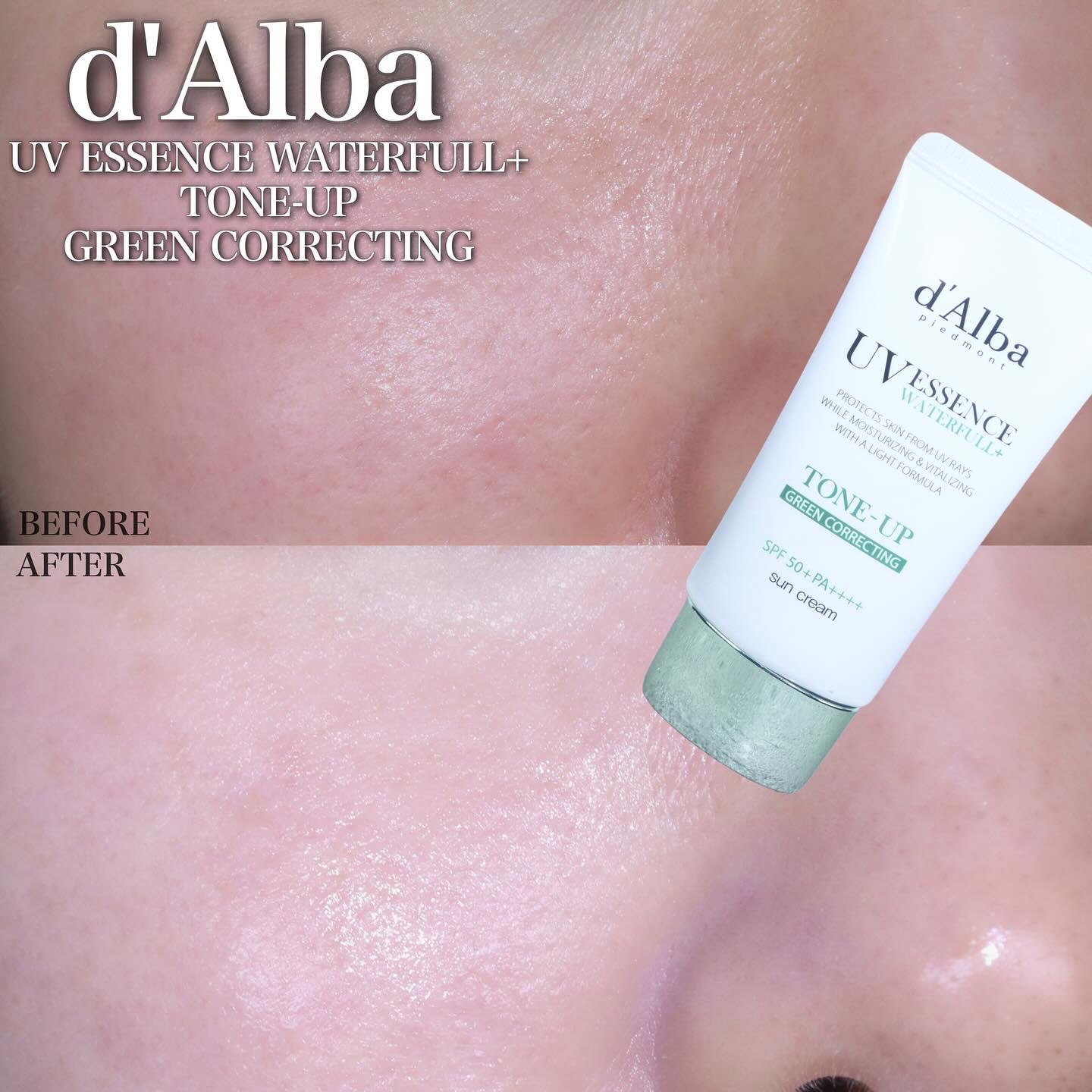 クリーンティーツリーリポソームトーンアップサンクリーム（グリーン）/ダルバ/日焼け止めクリームを使ったクチコミ（1枚目）