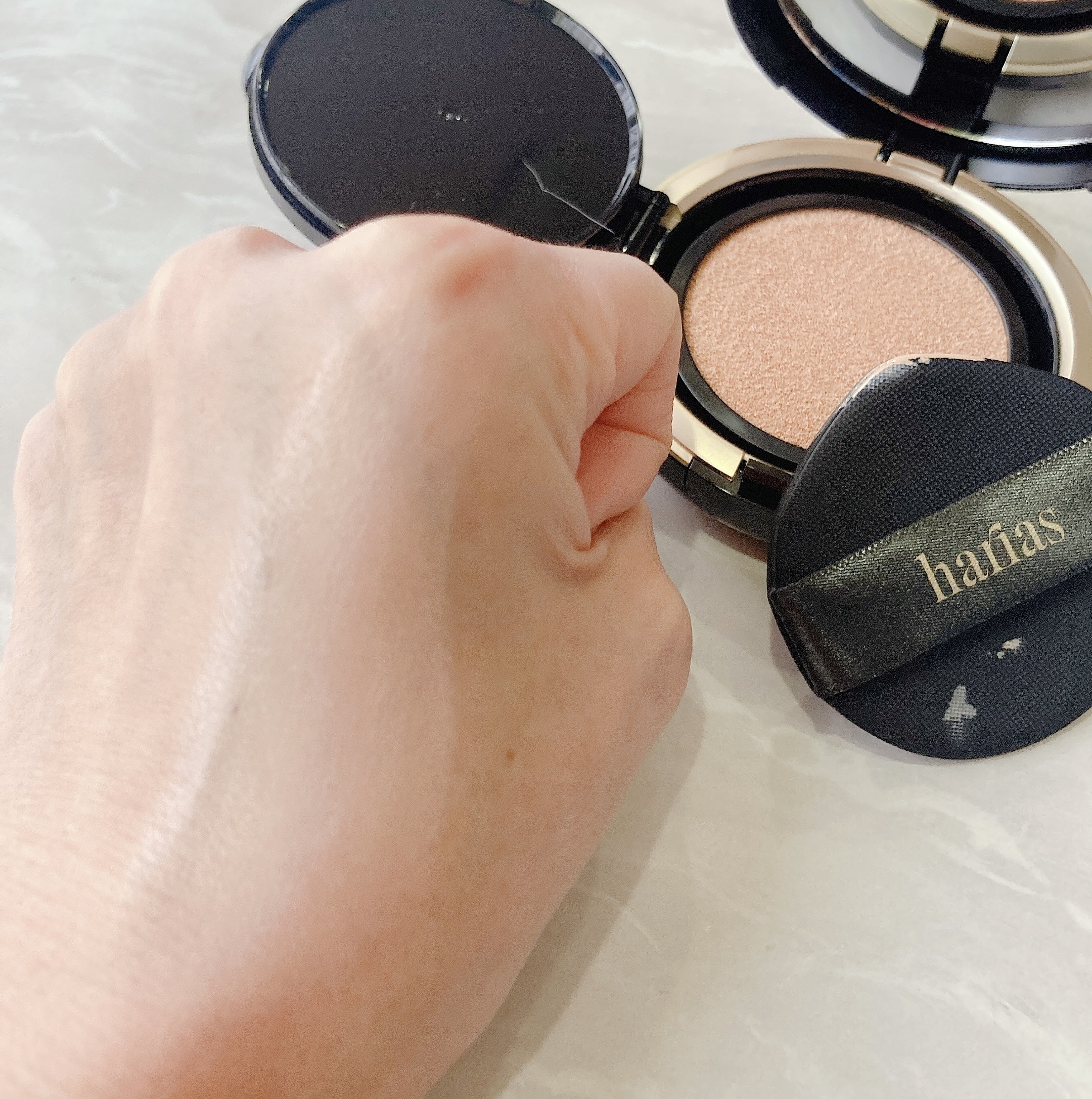 HARIAS　薬用クッションファンデーション/HARIAS/クッションファンデーションを使ったクチコミ（3枚目）