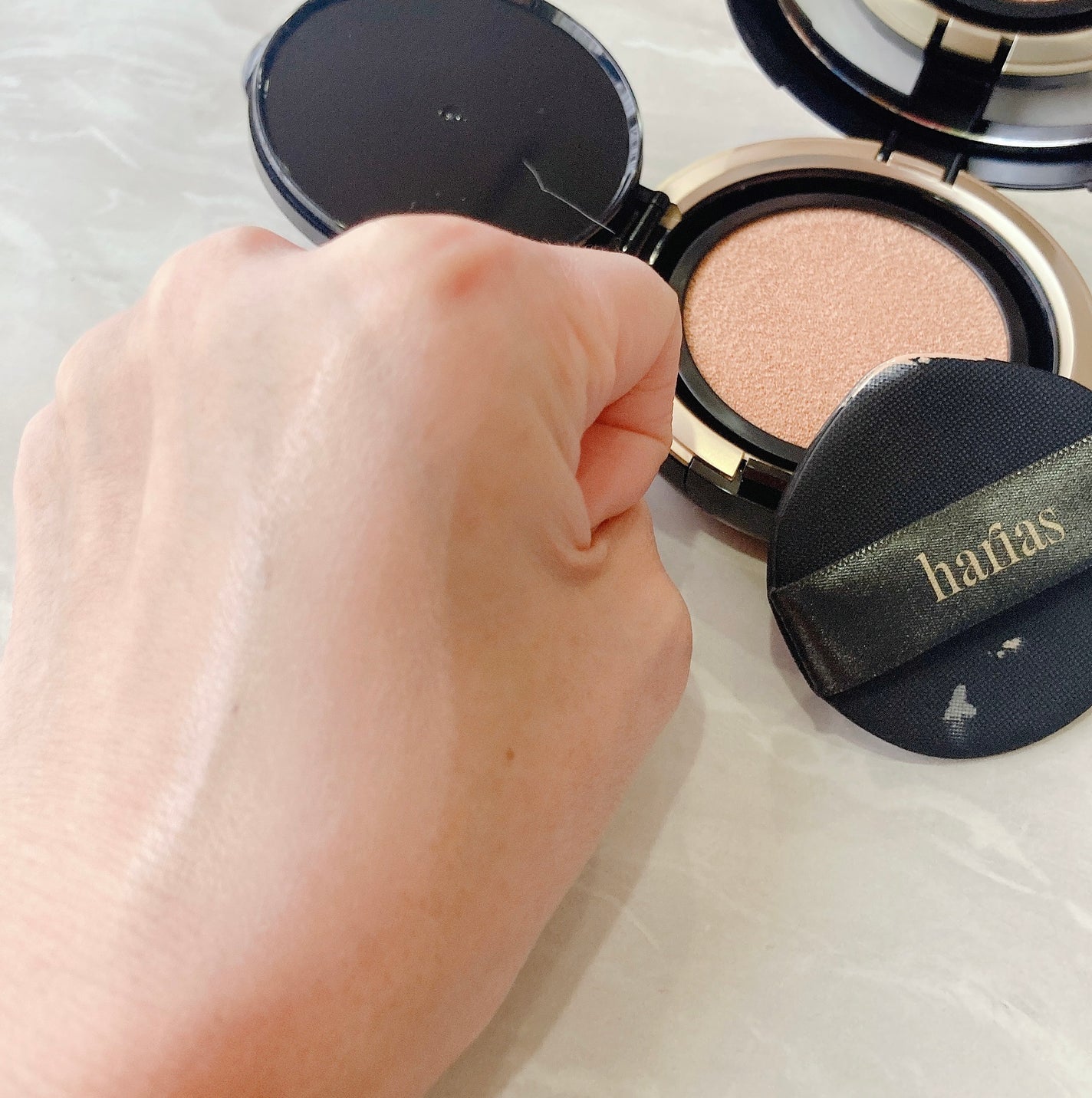 HARIAS 薬用クッションファンデーション/HARIAS/クッションファンデーションを使ったクチコミ(3枚目)