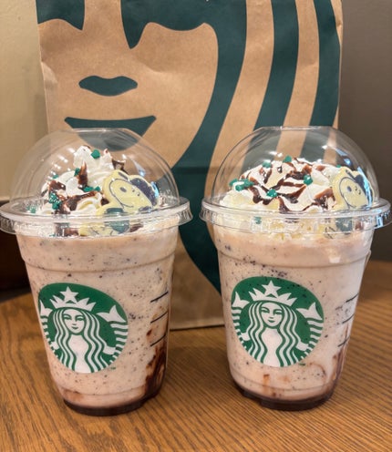 ジョー カインド スヌーピー キャラメル チョコレート オーツミルク フラペチーノ®/スターバックス/その他ドリンクを使ったクチコミ(1枚目)