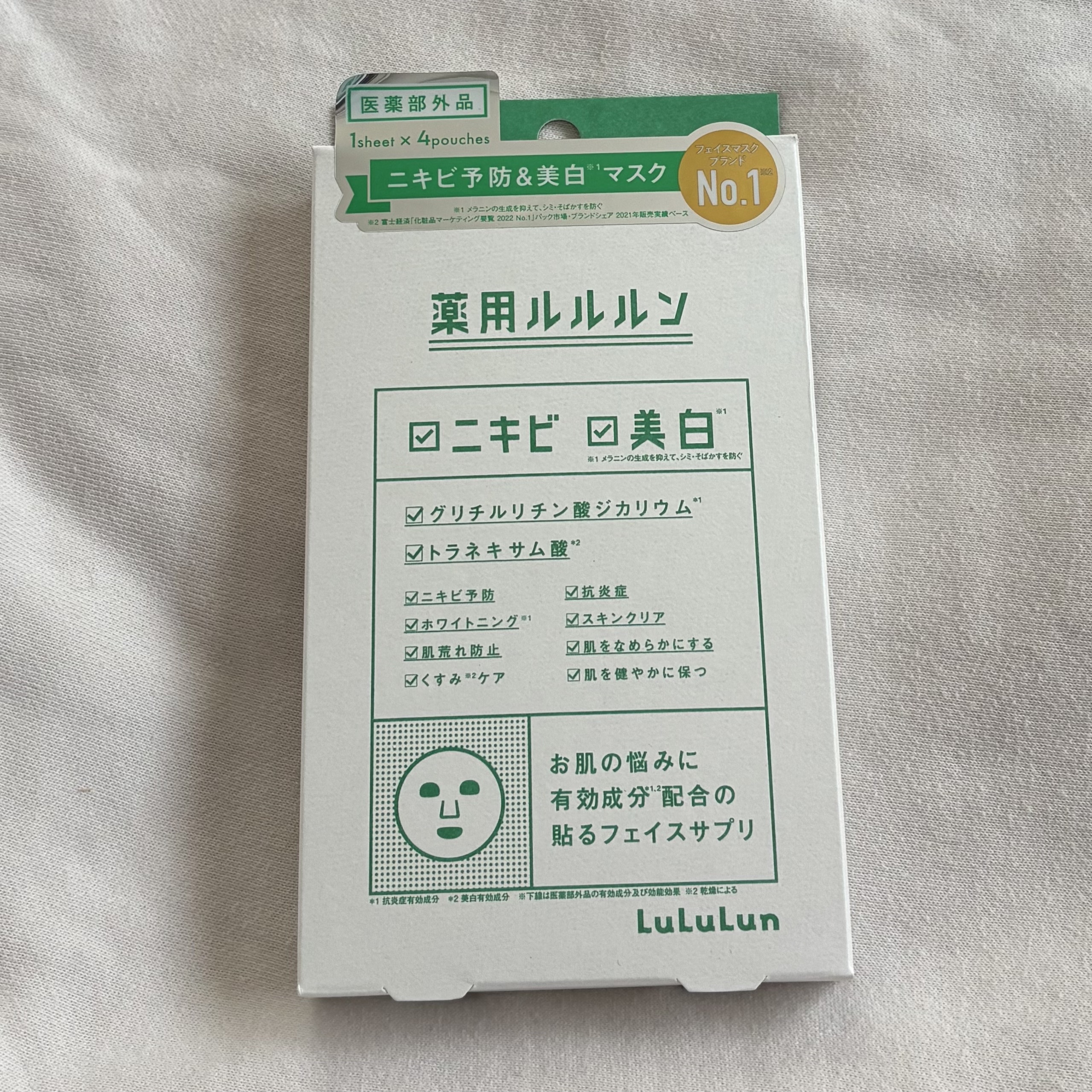 薬用ルルルン 美白アクネ/ルルルン/シートマスク・パックを使ったクチコミ（1枚目）