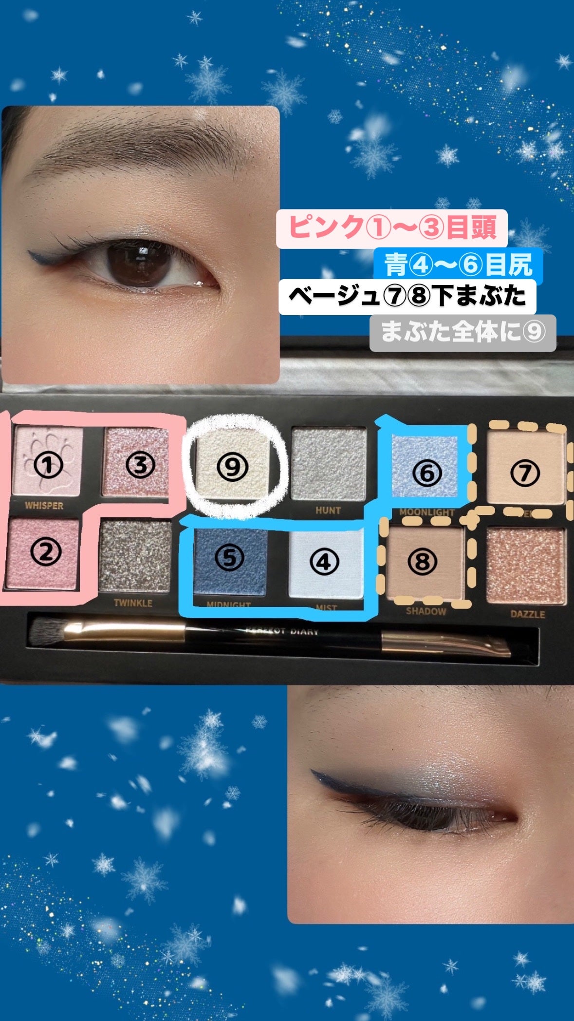 エクスプローラ12色 動物アイシャドウパレット/PERFECT DIARY/アイシャドウパレットを使ったクチコミ(2枚目)