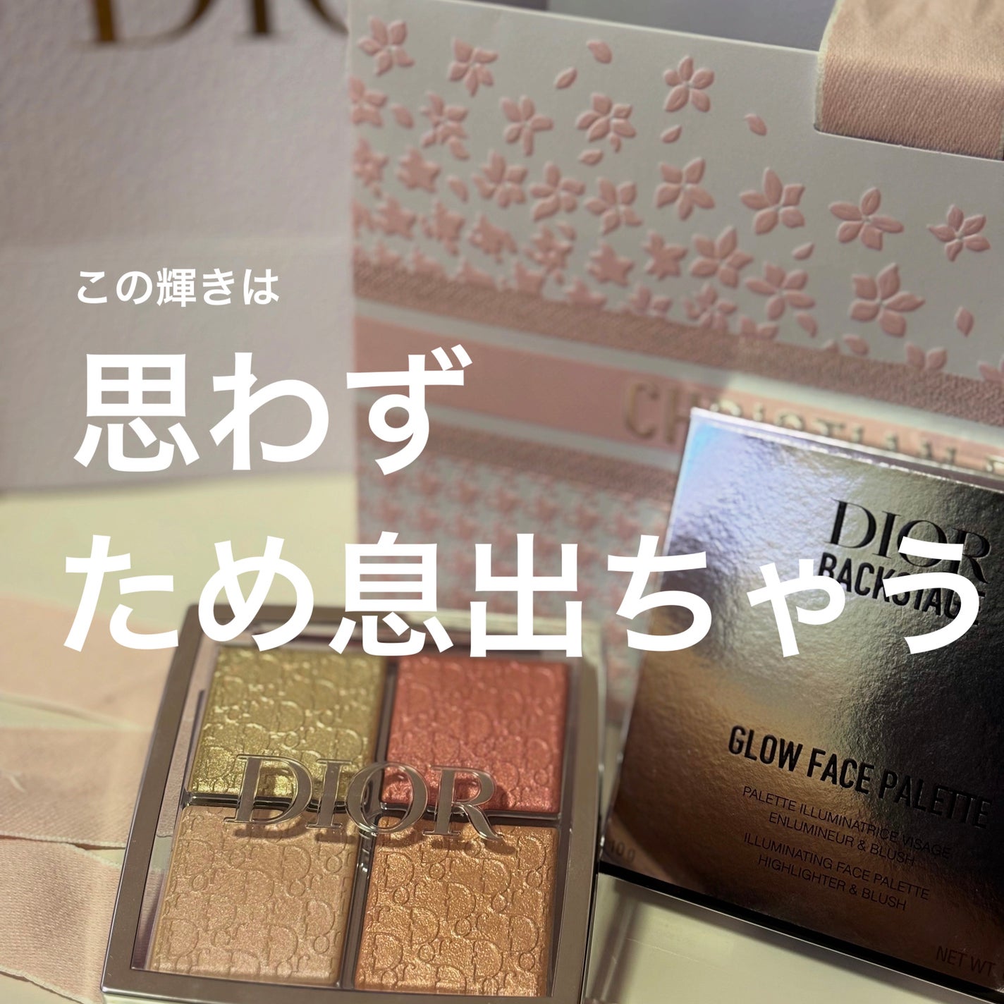 ディオール バックステージ フェイス グロウ パレット/Dior/ハイライトを使ったクチコミ(1枚目)