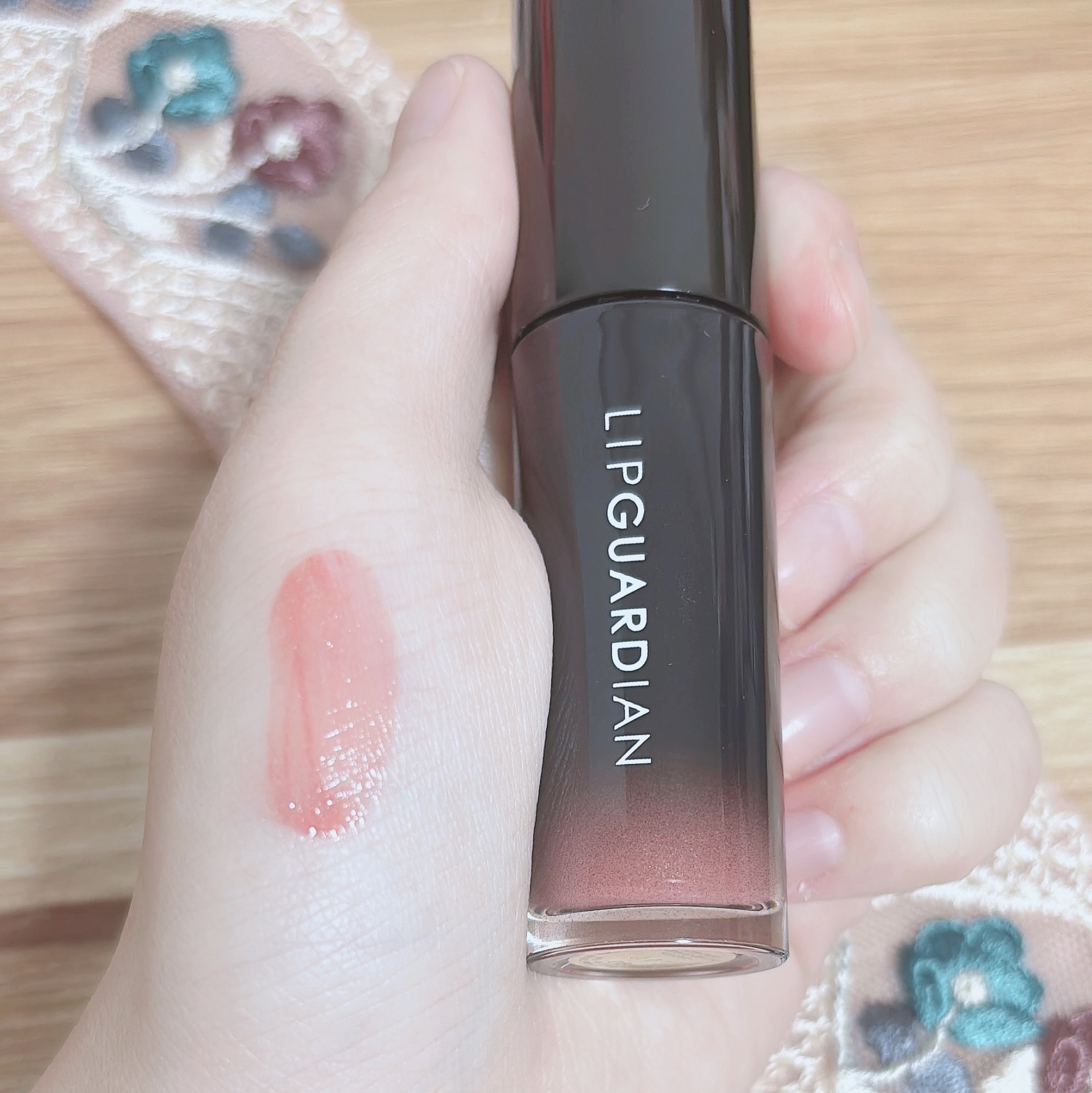 グロウラッピングティント L08 スピカコーラル　/LIPGUARDIAN/リップティントを使ったクチコミ（2枚目）