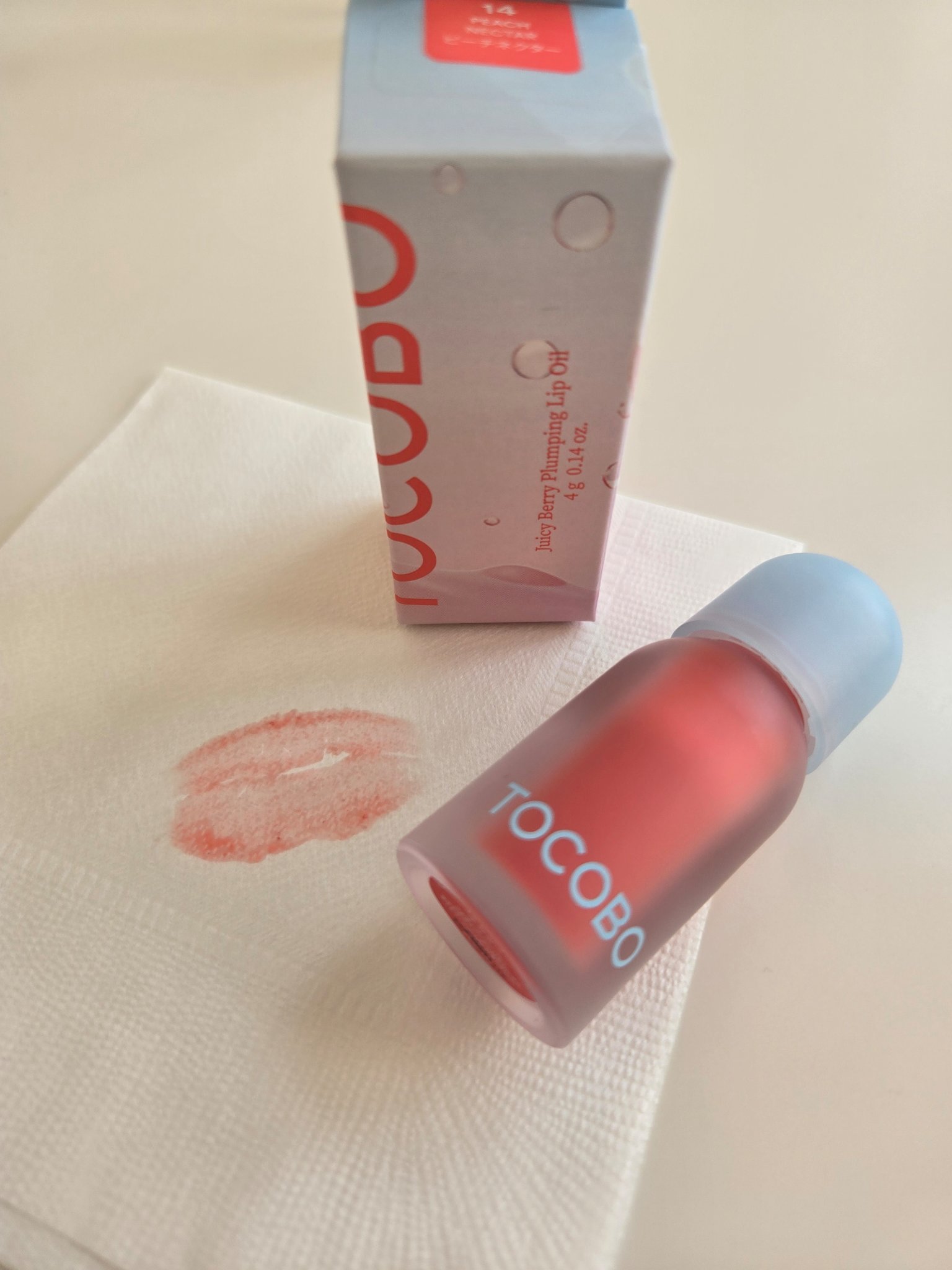 ジューシーベリープランピングリップオイル/TOCOBO/リップグロスを使ったクチコミ（1枚目）