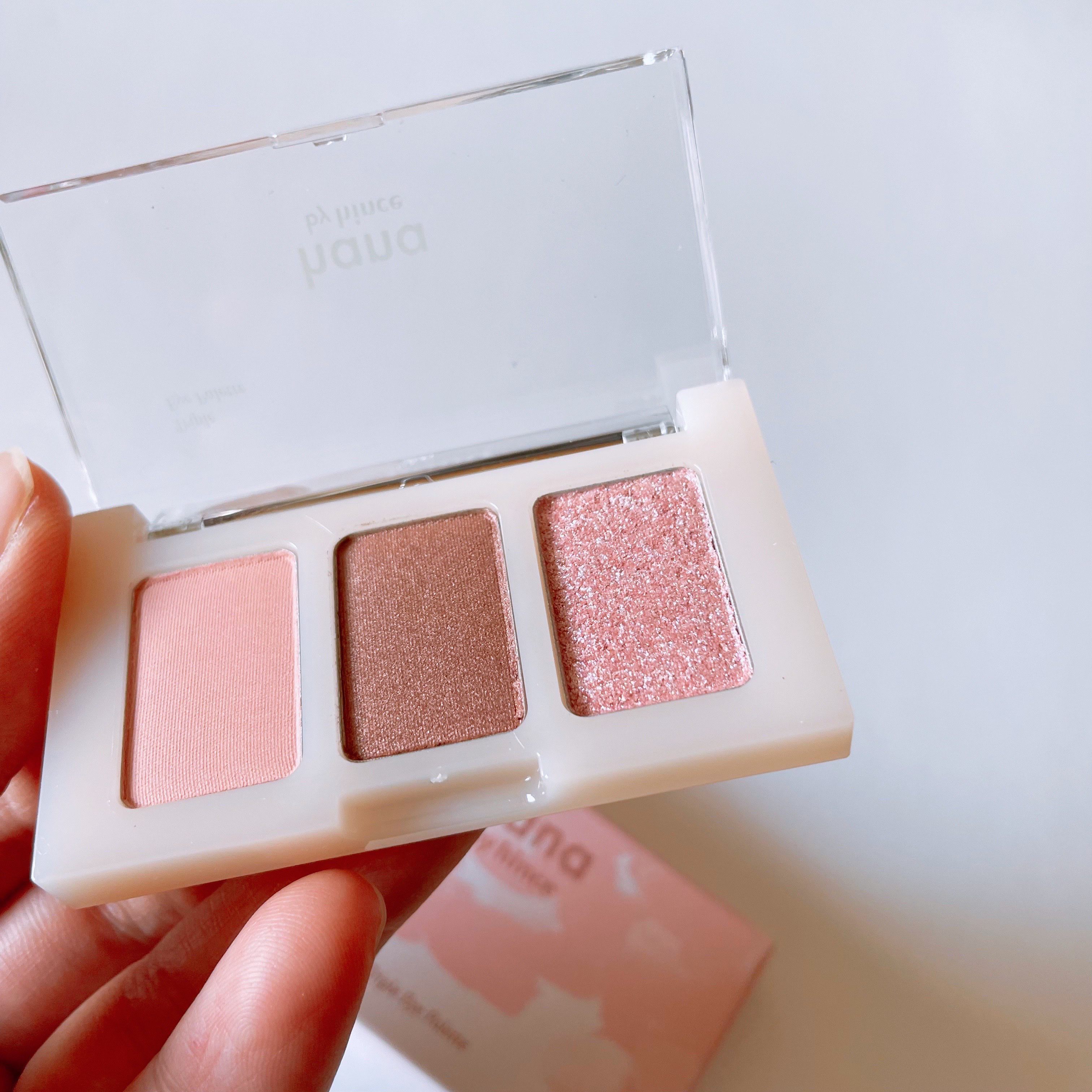 トリプルアイパレット/hana by hince/アイシャドウパレットを使ったクチコミ（2枚目）