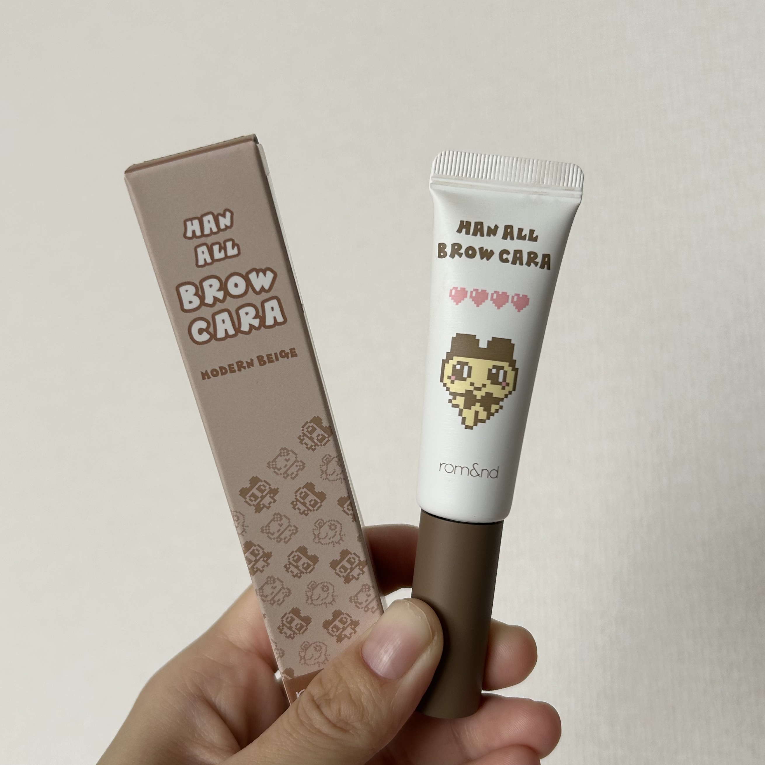 ハンオールブロウカラ/rom&nd/眉マスカラを使ったクチコミ（3枚目）