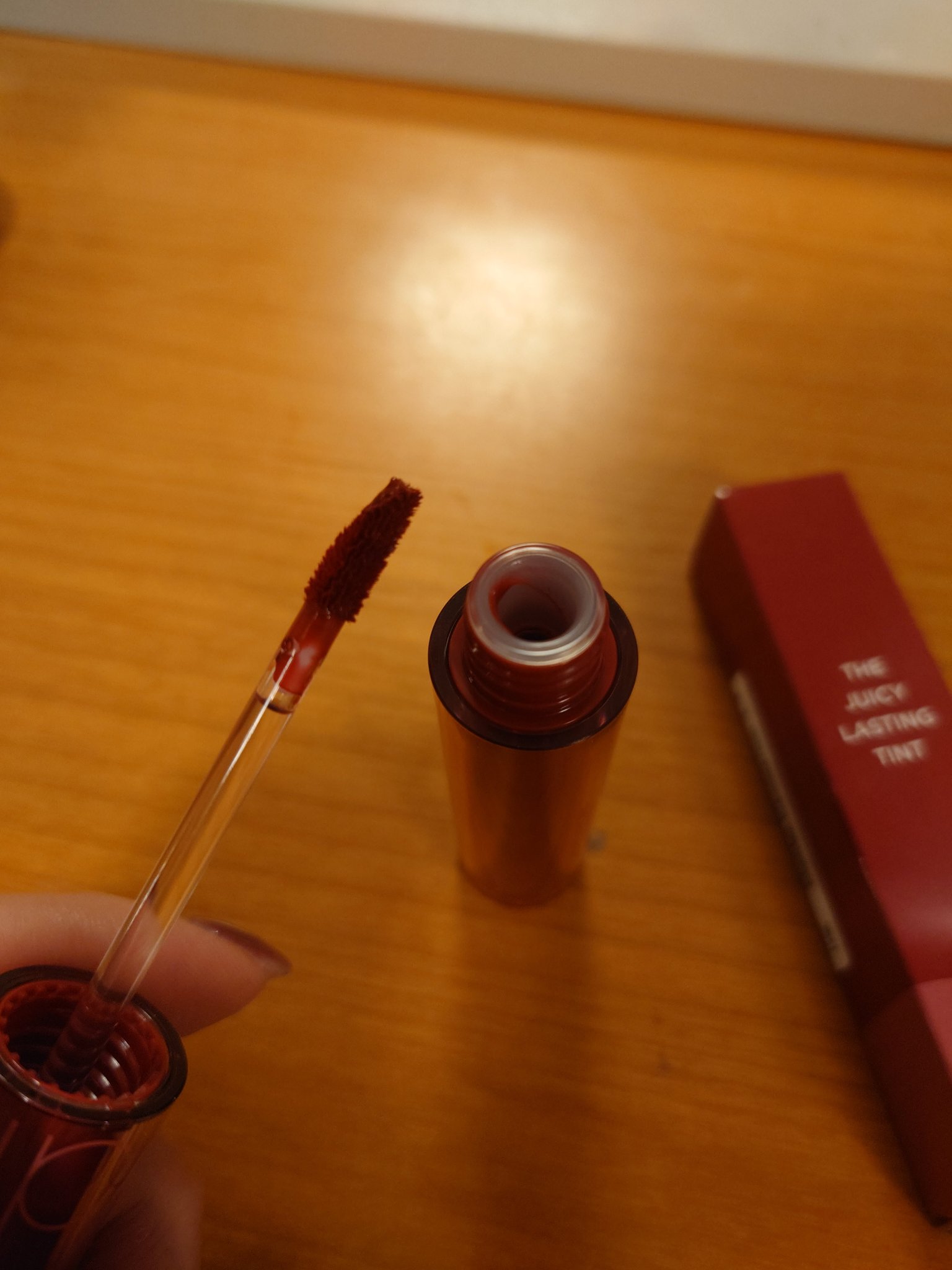 ザ ジューシーラスティングティント/rom&nd/リップティントを使ったクチコミ（2枚目）