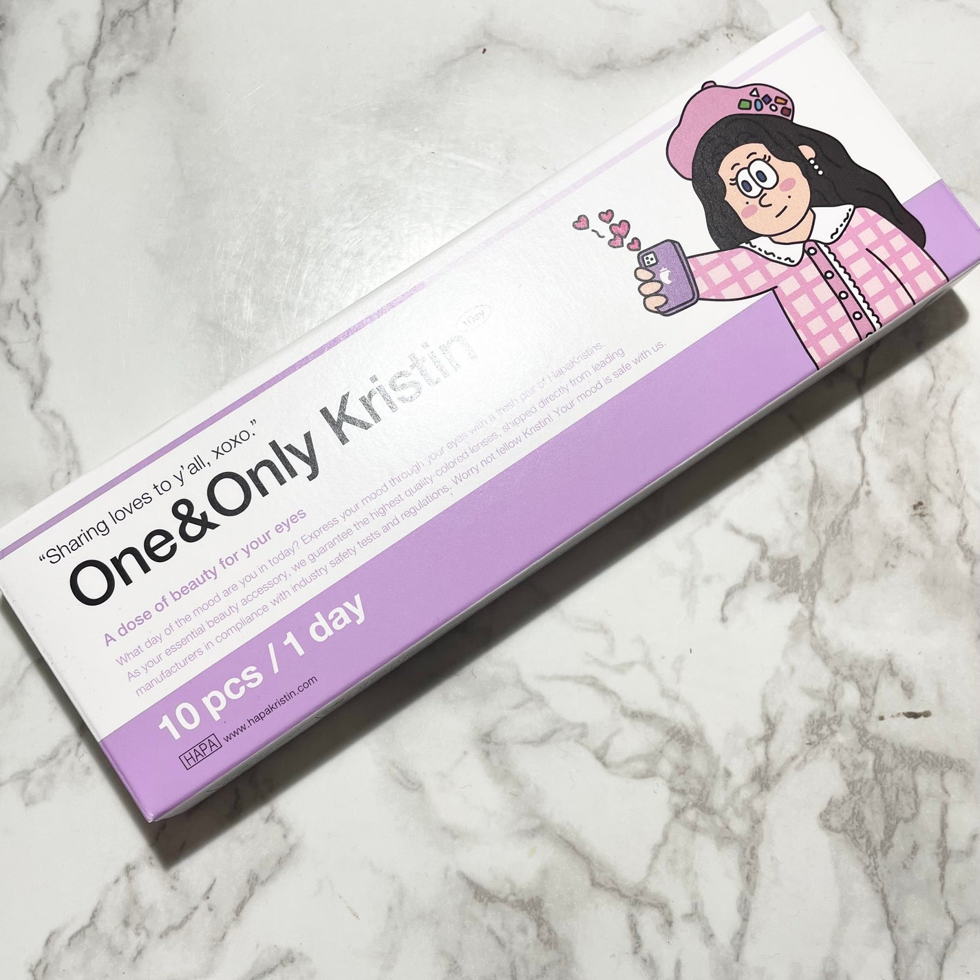 ワンアンドオンリークリスティン/Hapa kristin/カラーコンタクトレンズを使ったクチコミ(4枚目)