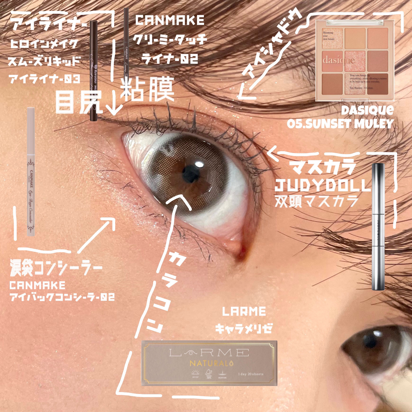 LARME NATURAL  SERIES/LARME/カラーコンタクトレンズを使ったクチコミ（2枚目）