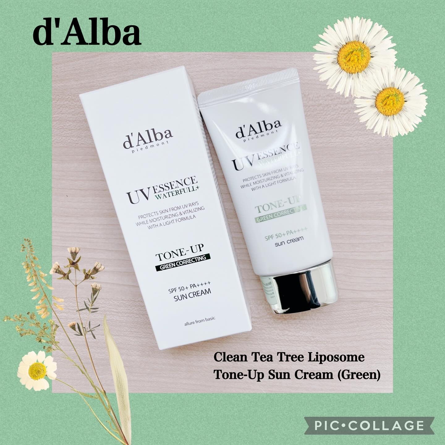 クリーンティーツリーリポソームトーンアップサンクリーム（グリーン）/ダルバ/日焼け止めクリームを使ったクチコミ（1枚目）