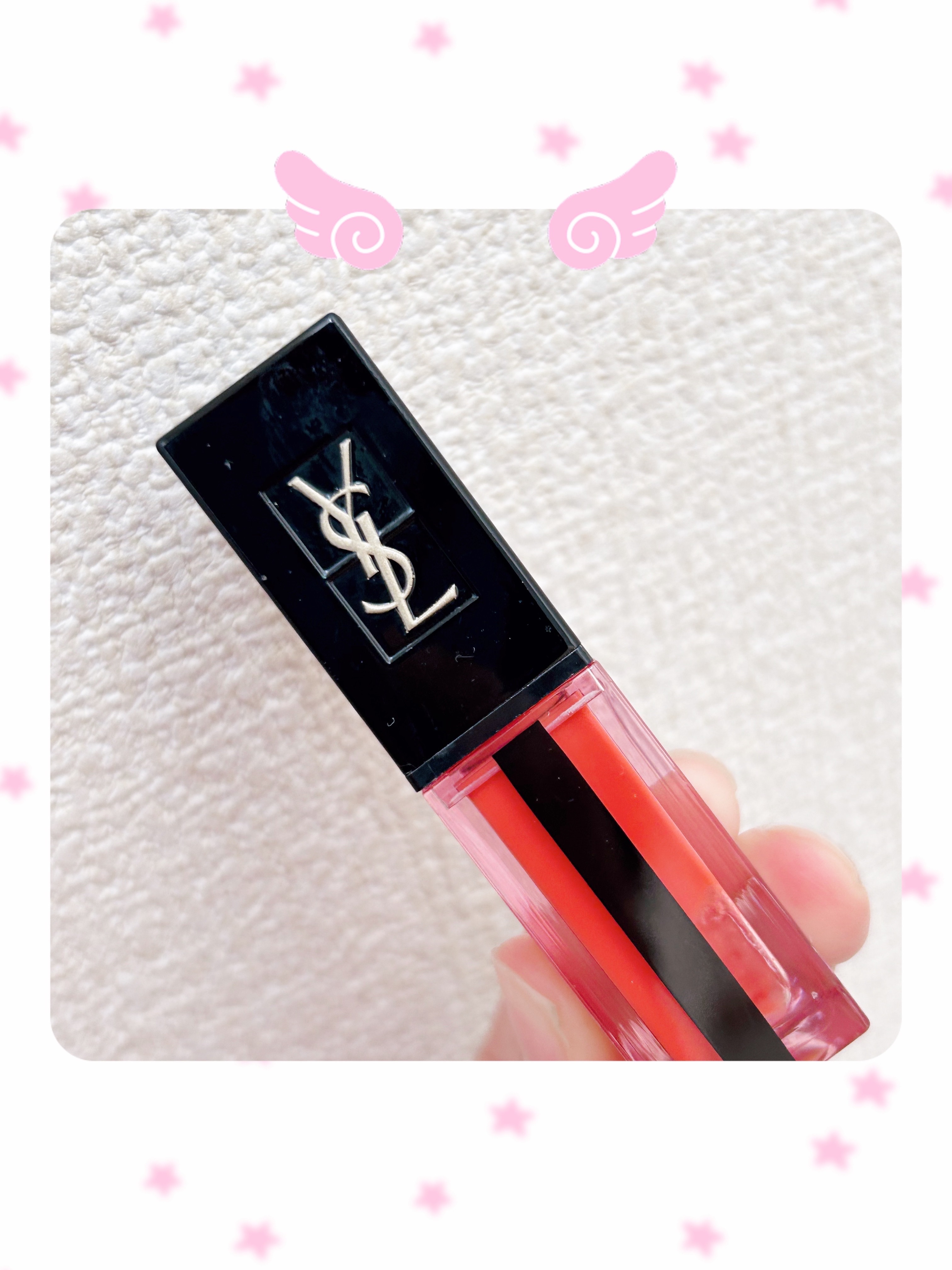 ルージュ ピュールクチュール ヴェルニ ウォーターステイン/YVES SAINT LAURENT BEAUTE/口紅を使ったクチコミ（1枚目）