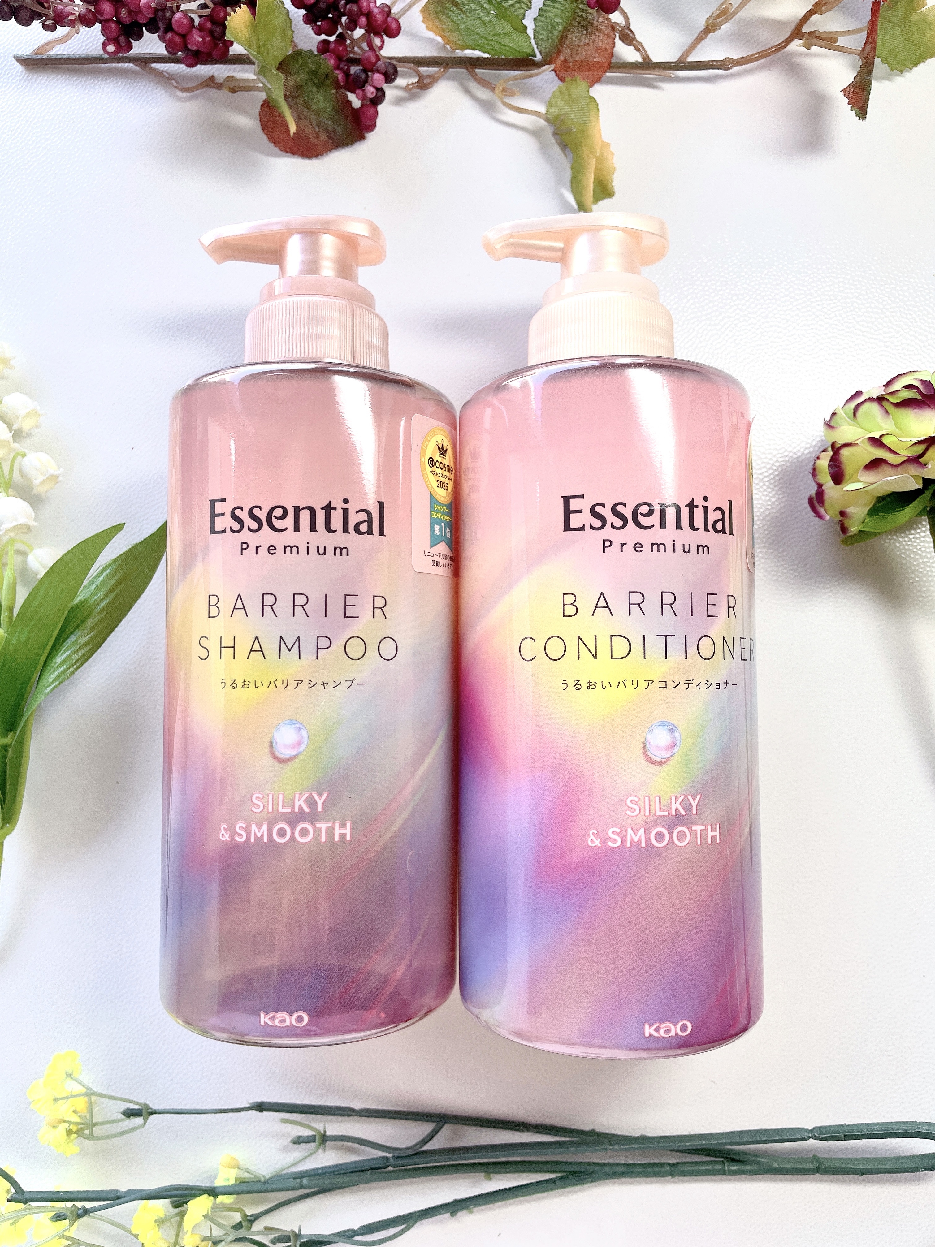 エッセンシャルプレミアム バリアシャンプー・コンディショナー シルキー＆スムース/エッセンシャル/市販シャンプーを使ったクチコミ（1枚目）