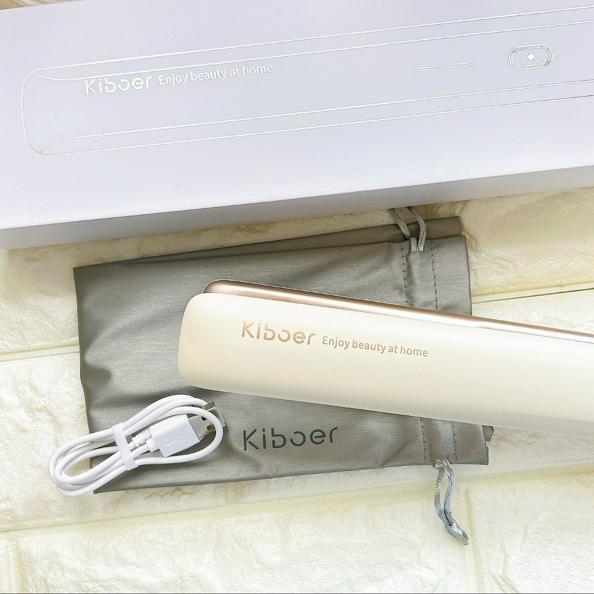 超音波トリートメントヘアアイロン/Kiboer/ストレートアイロンを使ったクチコミ(9枚目)