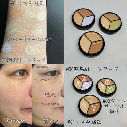 lovelycc マジックカバーチートコンシーラー/LOVELYCC/パレットコンシーラーを使ったクチコミ(2枚目)