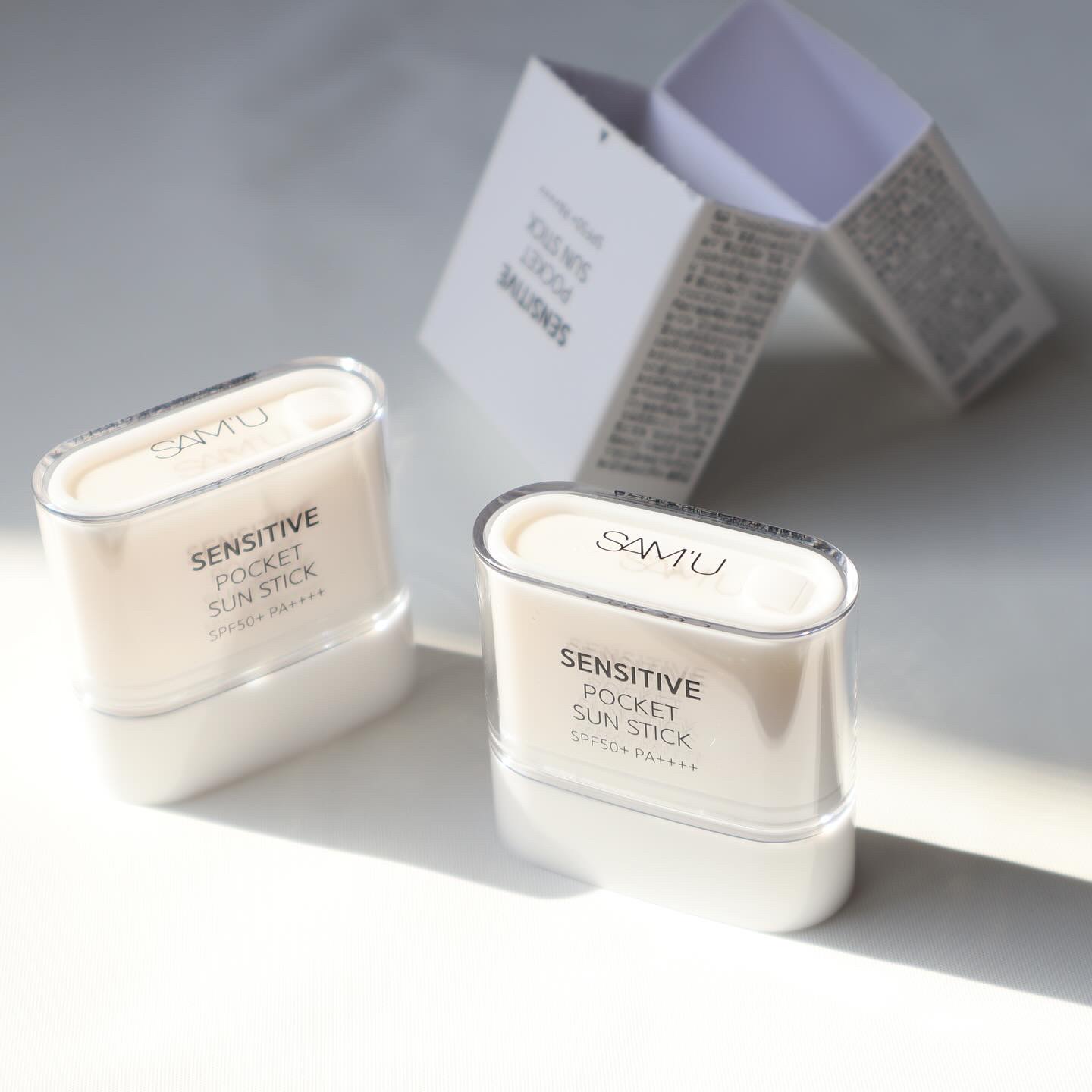 センシティブポケットサンスティック/SAM'U/日焼け止めスティックを使ったクチコミ（1枚目）