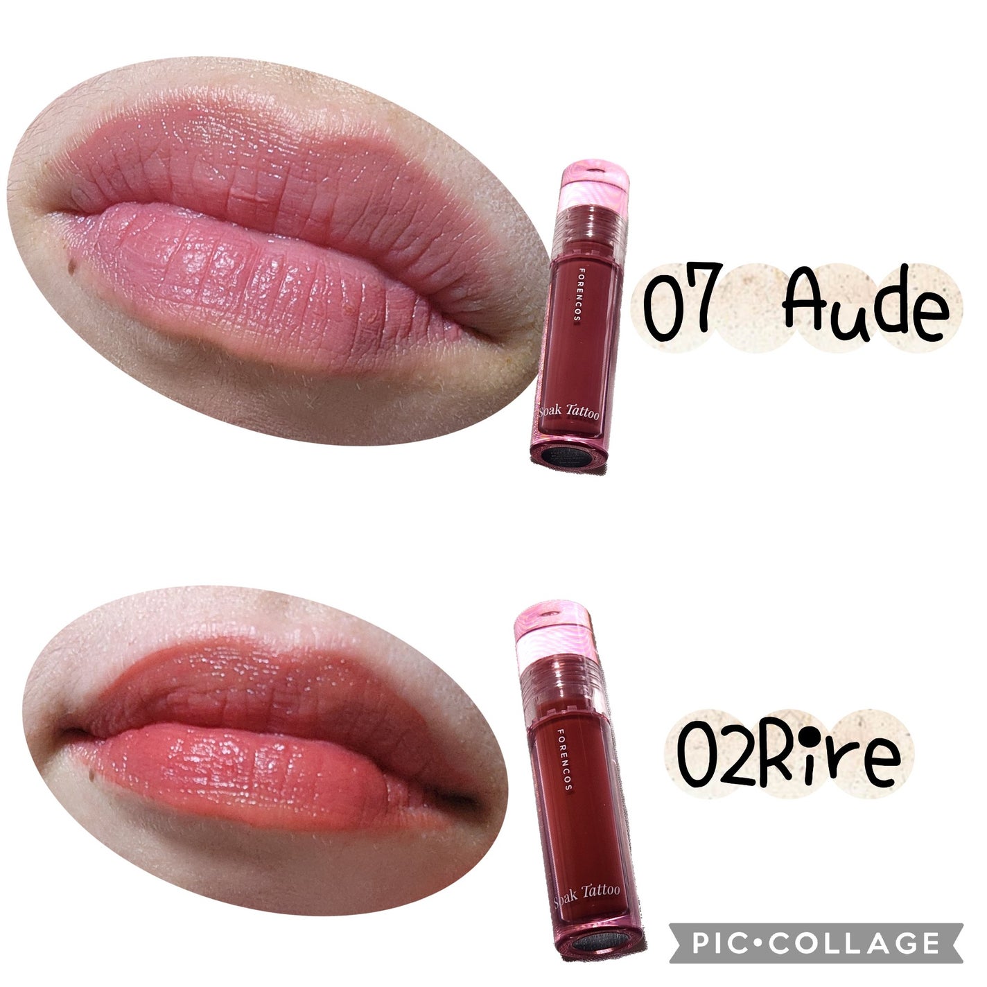 Soak Tattoo Tint/フォレンコス/リップグロスを使ったクチコミ(4枚目)