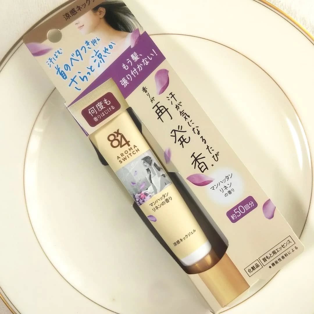 8x4 アロマスイッチ 涼感ネックジェル マンハッタンリネンの香り/８ｘ４/デオドラント・制汗剤を使ったクチコミ（1枚目）