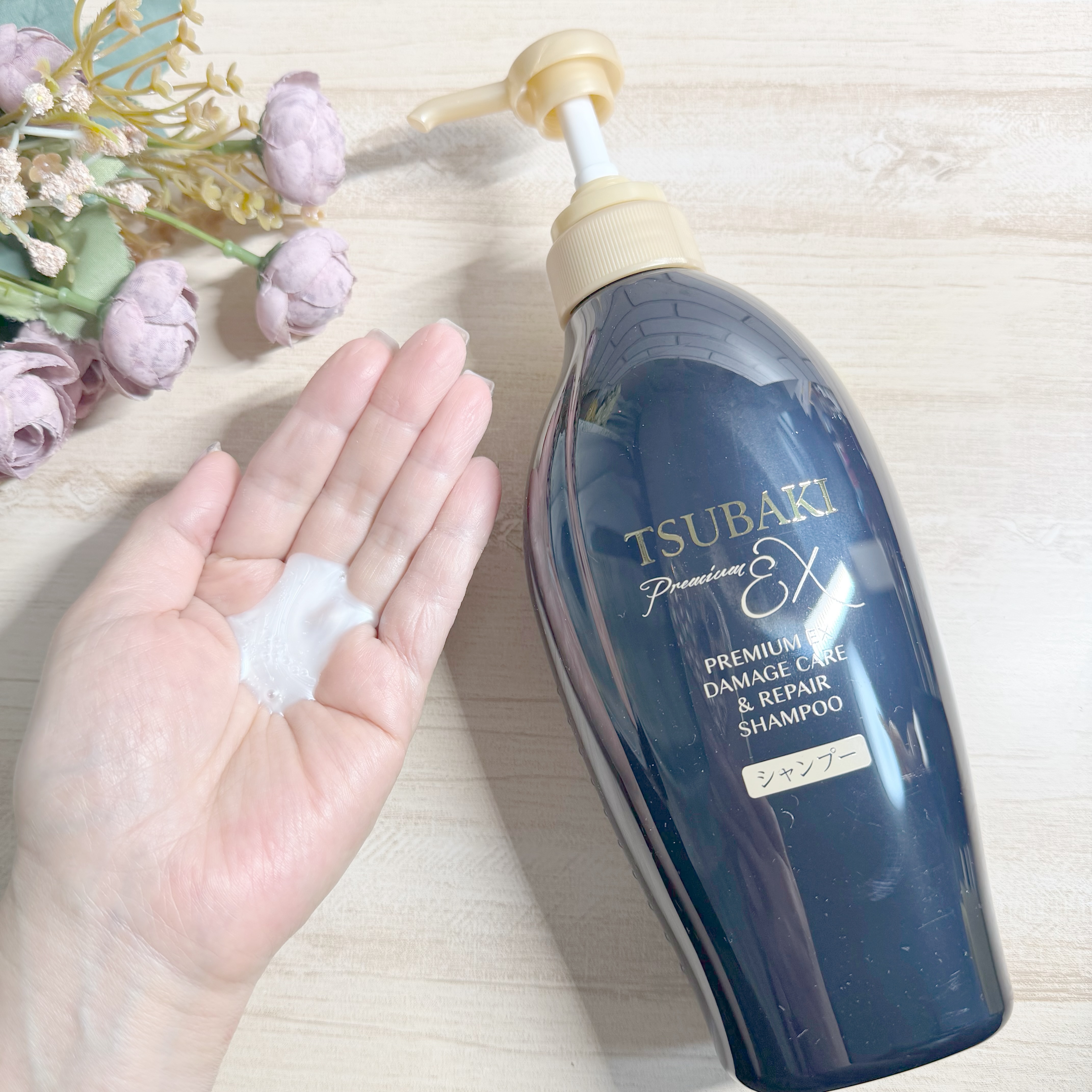 TSUBAKI プレミアムEX ダメージケア＆リペア シャンプー/コンディショナートリートメント/TSUBAKI/シャンプー・コンディショナーを使ったクチコミ（3枚目）