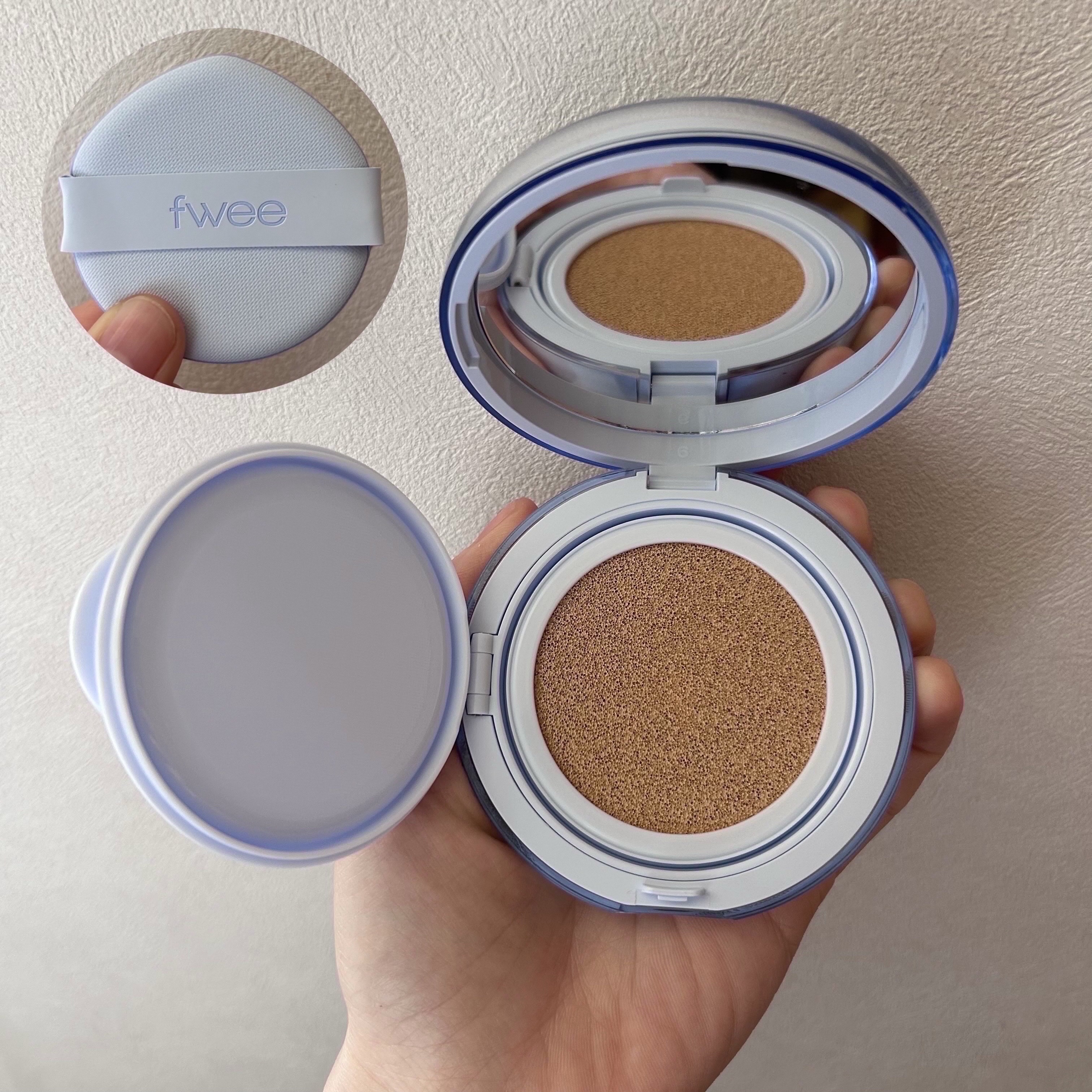 フィー クッションガラス ナチュラル/fwee/クッションファンデーションを使ったクチコミ（3枚目）