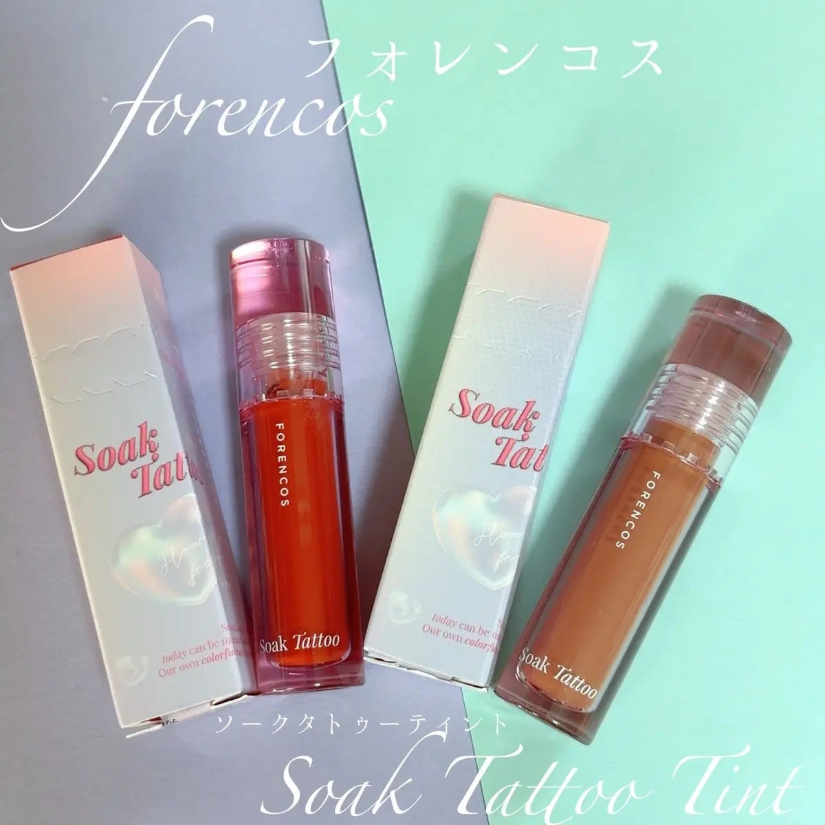 Soak Tattoo Tint/フォレンコス/リップグロスを使ったクチコミ(3枚目)