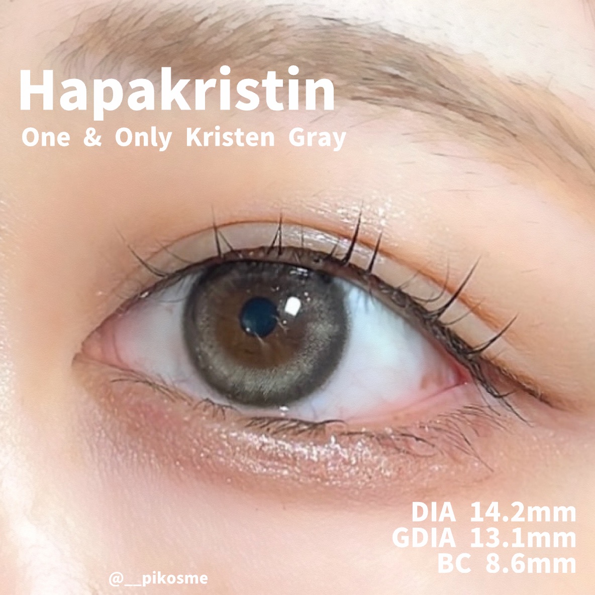 ワンアンドオンリークリスティン/Hapa kristin/カラーコンタクトレンズを使ったクチコミ（2枚目）