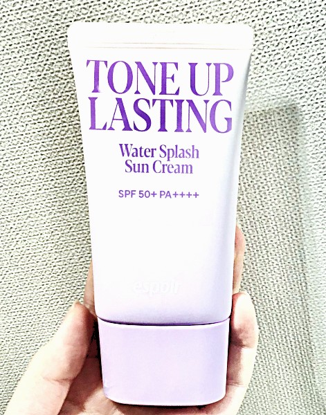 ウォータースプラッシュサンクリーム トーンアップラスティング/espoir/日焼け止めクリームを使ったクチコミ（1枚目）