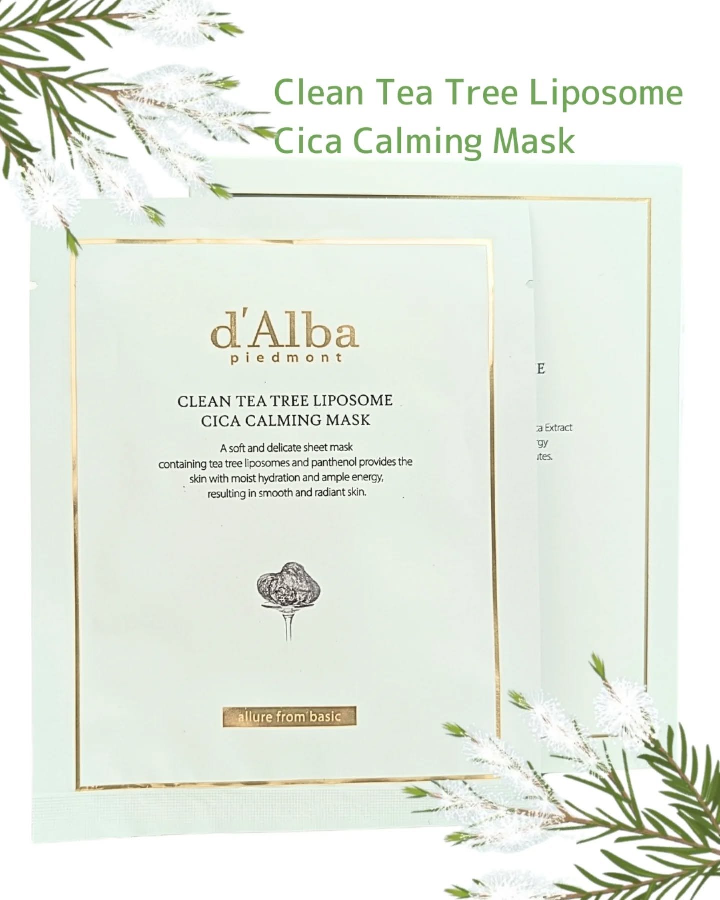 クリーンティーツリーリポソーム シカカーミングマスク/ダルバ/シートマスク・パックを使ったクチコミ（1枚目）