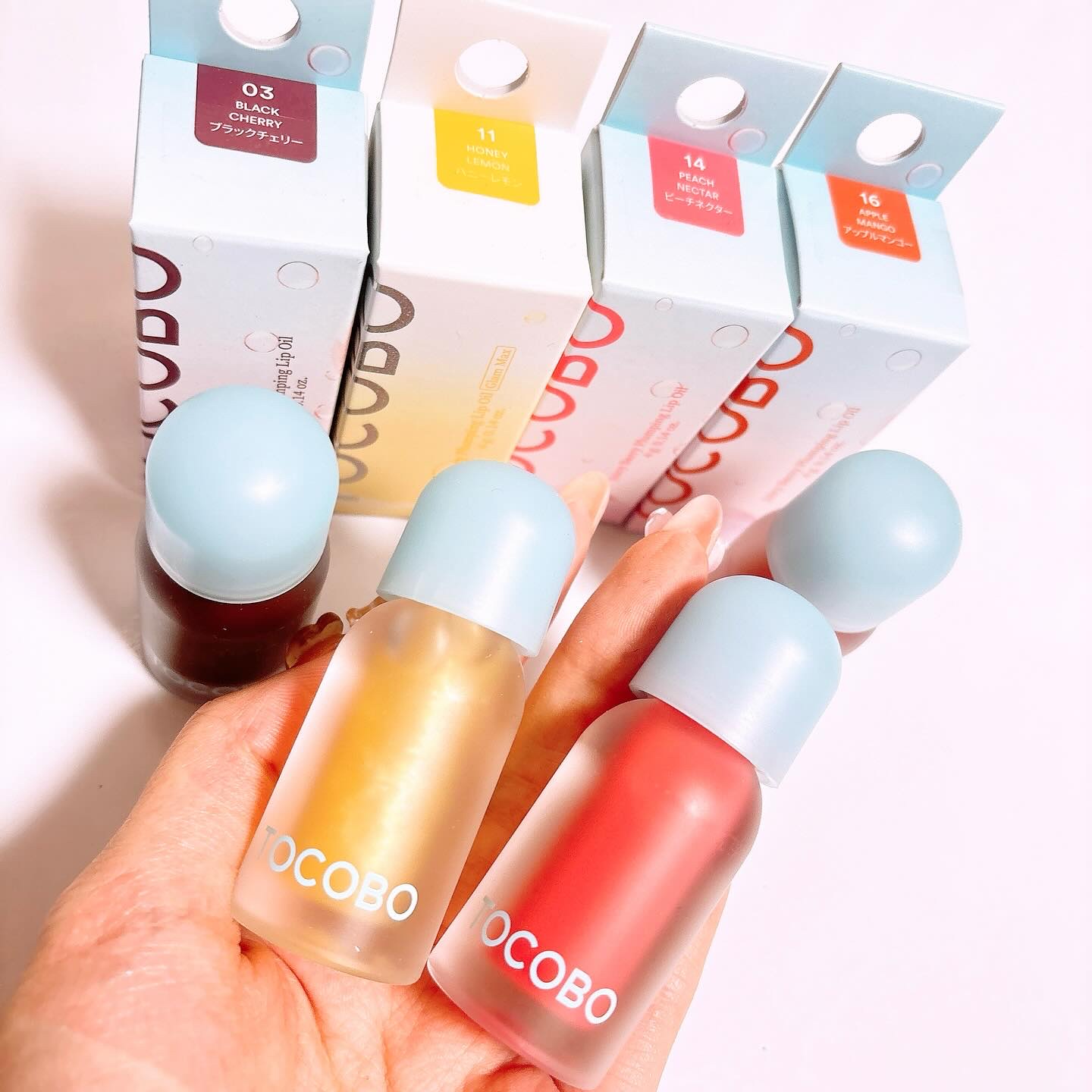 ジューシーベリープランピングリップオイル/TOCOBO/リップグロスを使ったクチコミ（2枚目）