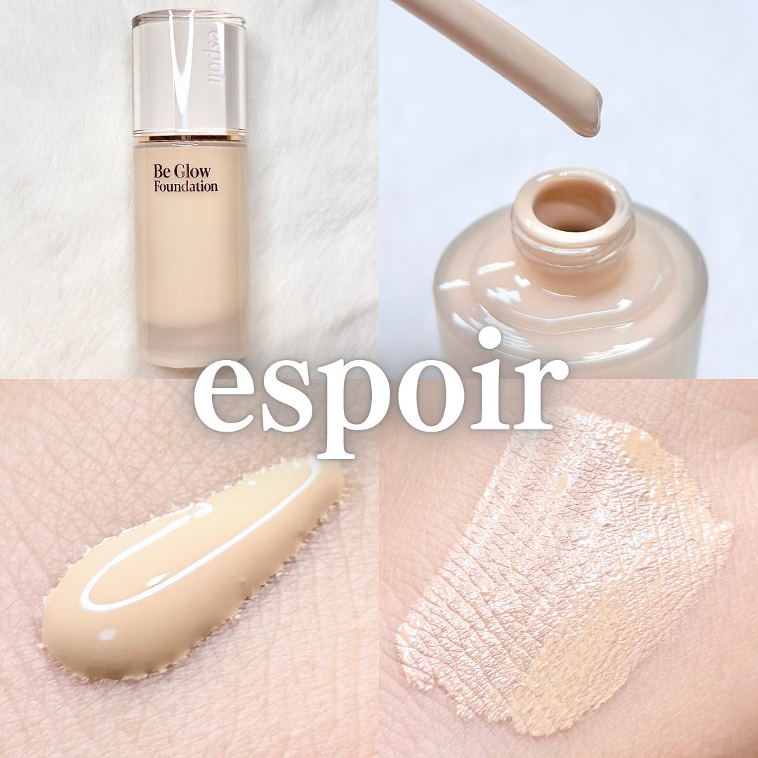 ビーグローファンデーション 22C クールペタル/espoir/リキッドファンデーションを使ったクチコミ（1枚目）