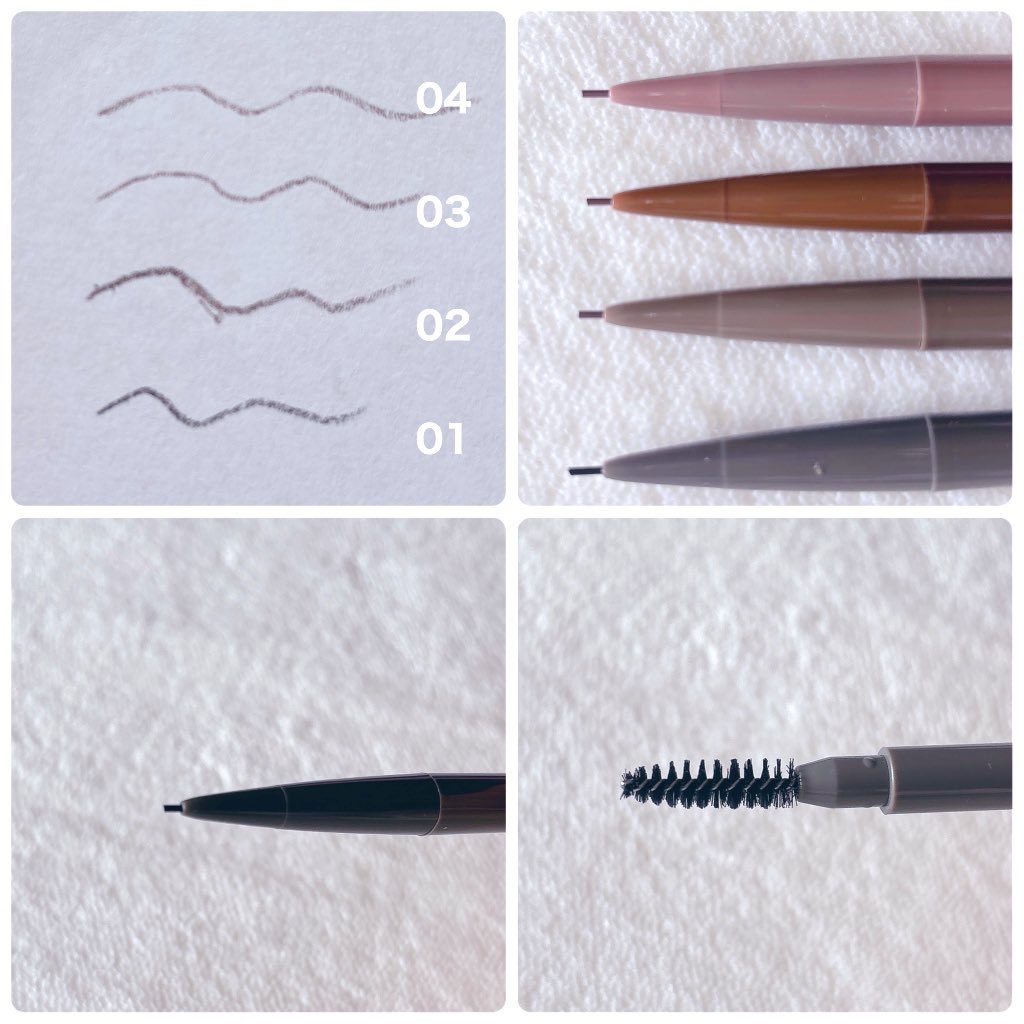 パウダリーアイブロウペンシルスリム 01 マイルドグレー/ミゼルエディ/アイブロウペンシルを使ったクチコミ（2枚目）