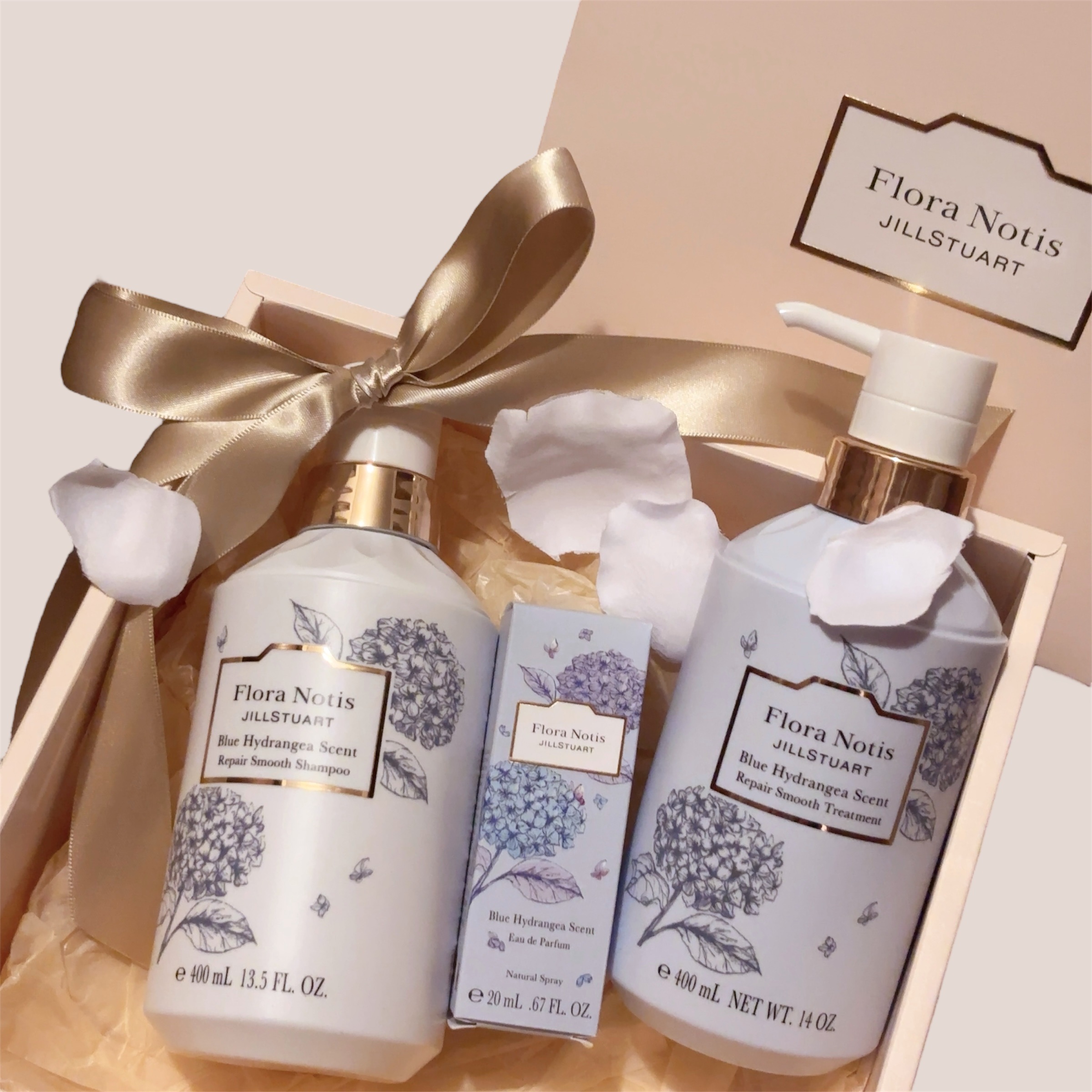  ブルーハイドレンジア リペアスムースシャンプー/リペアスムーストリートメント/Flora Notis JILL STUART/市販シャンプーを使ったクチコミ（1枚目）