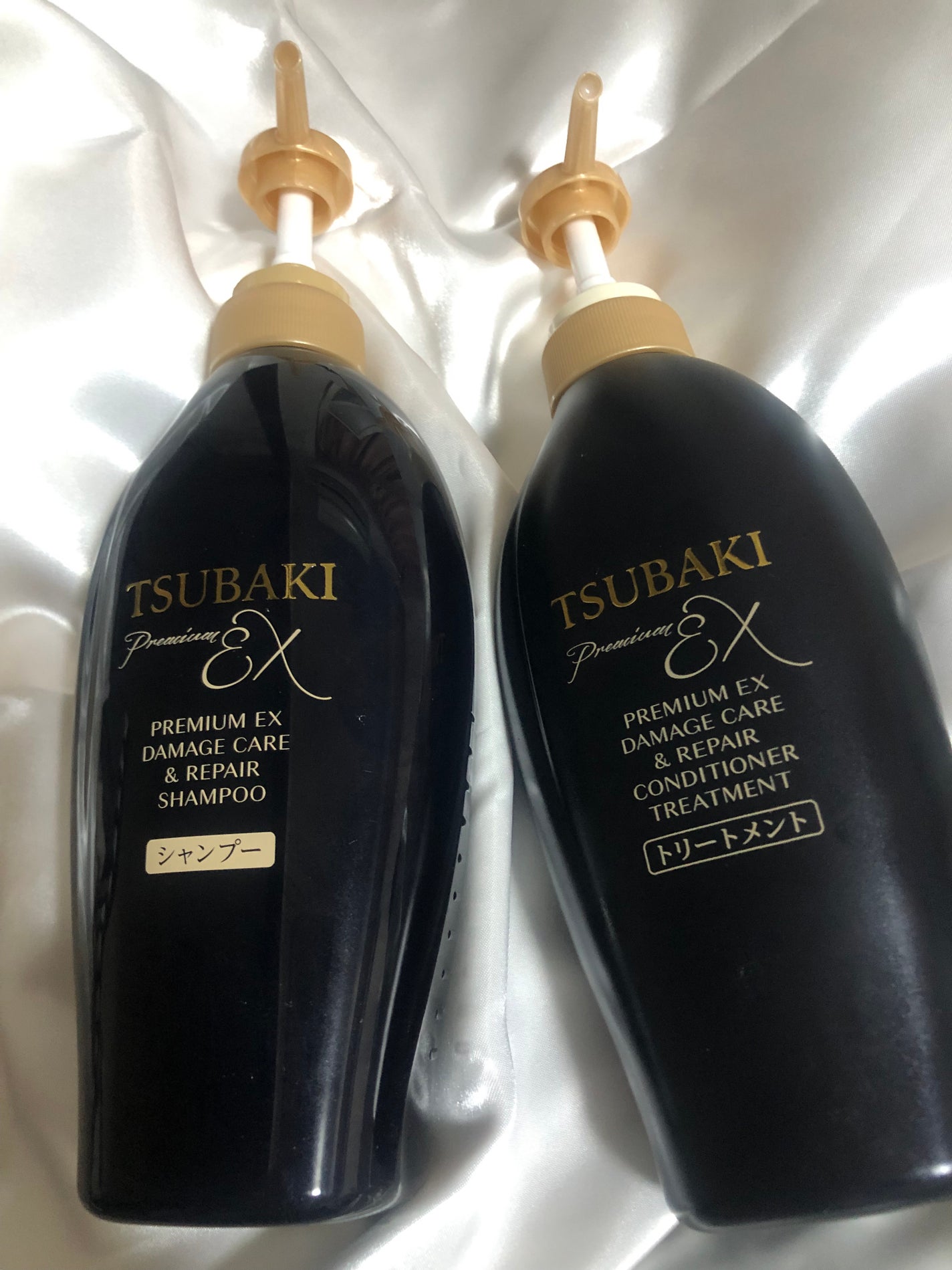 TSUBAKI プレミアムEX ダメージケア&リペア シャンプー/コンディショナートリートメント/TSUBAKI/シャンプー・コンディショナーを使ったクチコミ(1枚目)