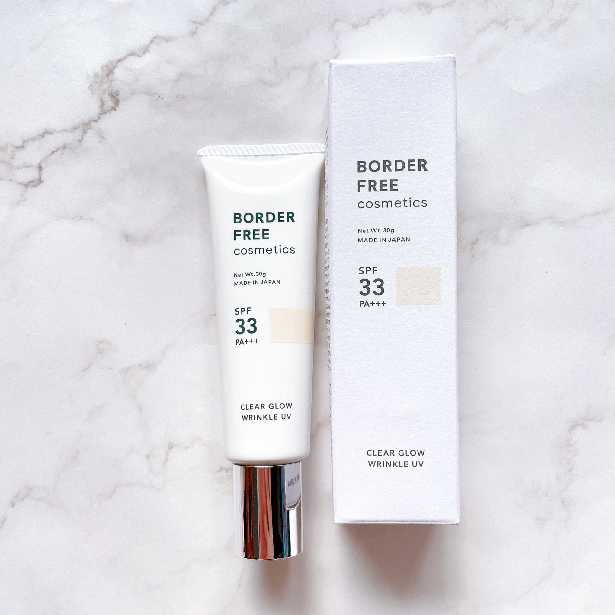 クリアグロウリンクルUV/BORDER FREE cosmetics/日焼け止め・UVケアを使ったクチコミ（2枚目）