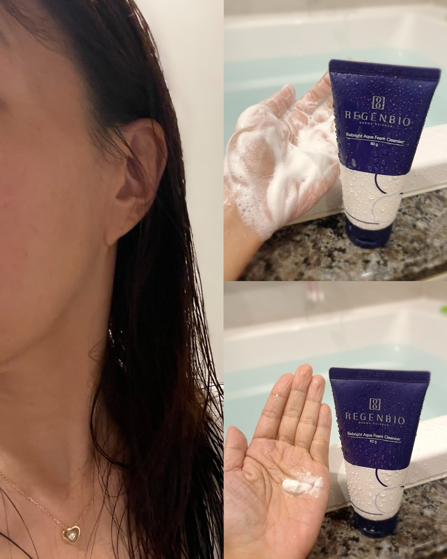 ビーブライト アクア フォームクレンザー/REGENBIO/洗顔フォームを使ったクチコミ(2枚目)