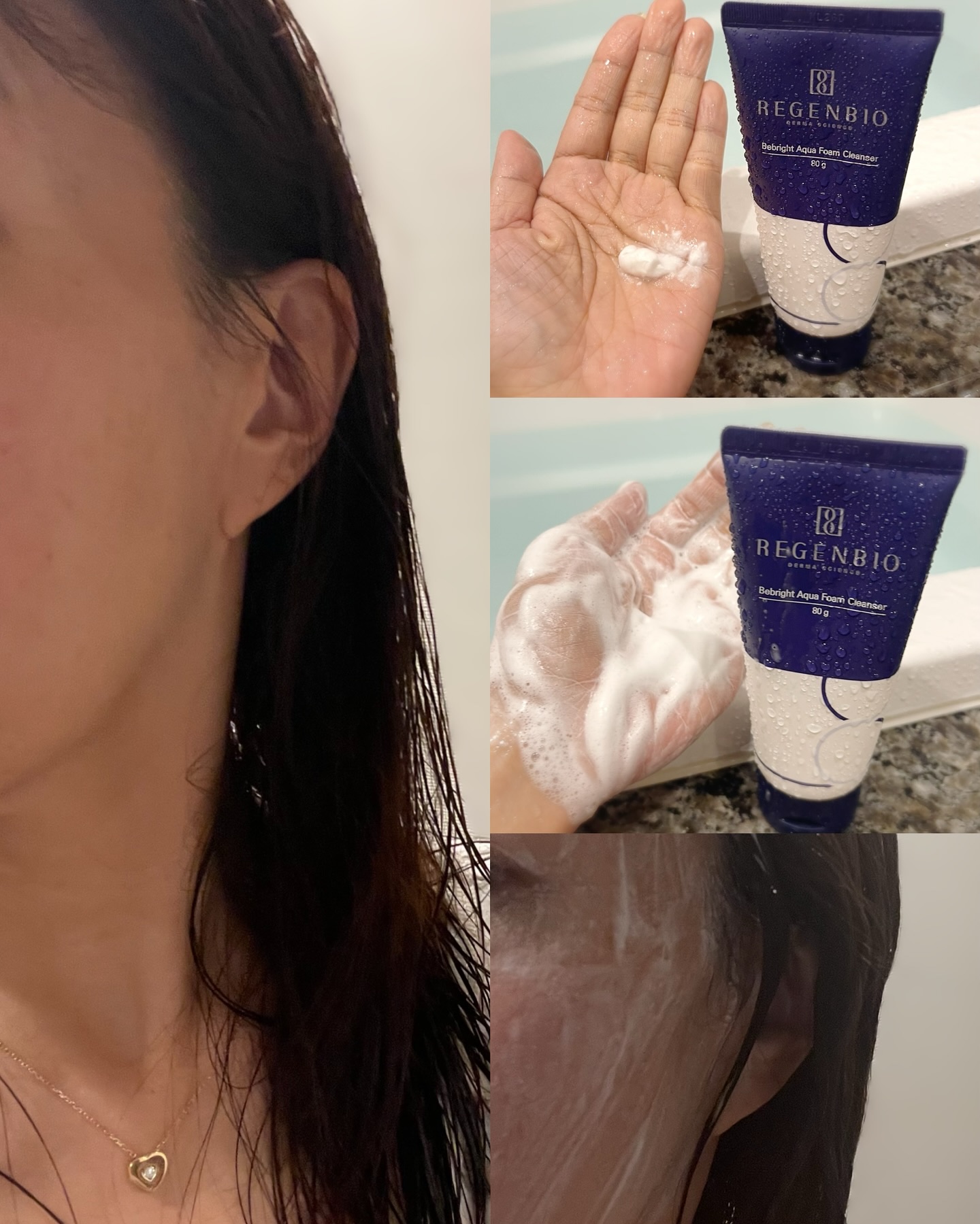 ビーブライト アクア フォームクレンザー/REGENBIO/洗顔フォームを使ったクチコミ（3枚目）