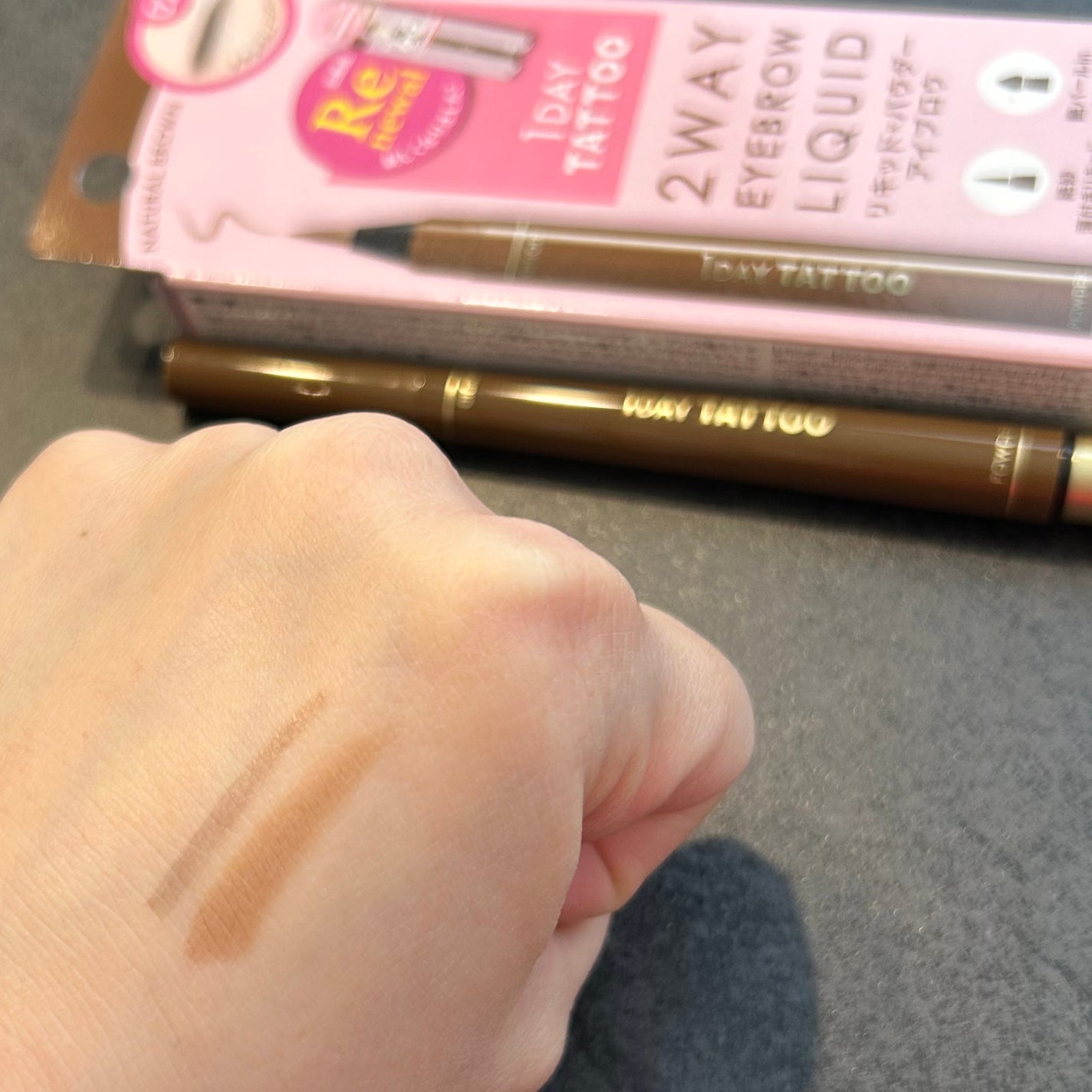 ツーウェイアイブロウリキッド/K-パレット/リキッドアイブロウを使ったクチコミ(1枚目)