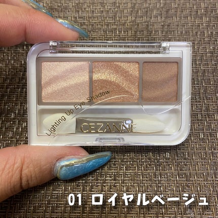 ライティングアップアイシャドウ/CEZANNE/アイシャドウを使ったクチコミ(2枚目)