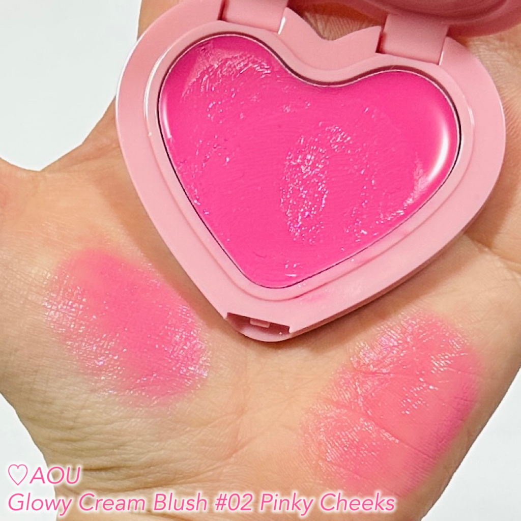 GLOWY CREAM BLUSH/AOU/ジェル・クリームチークを使ったクチコミ（1枚目）
