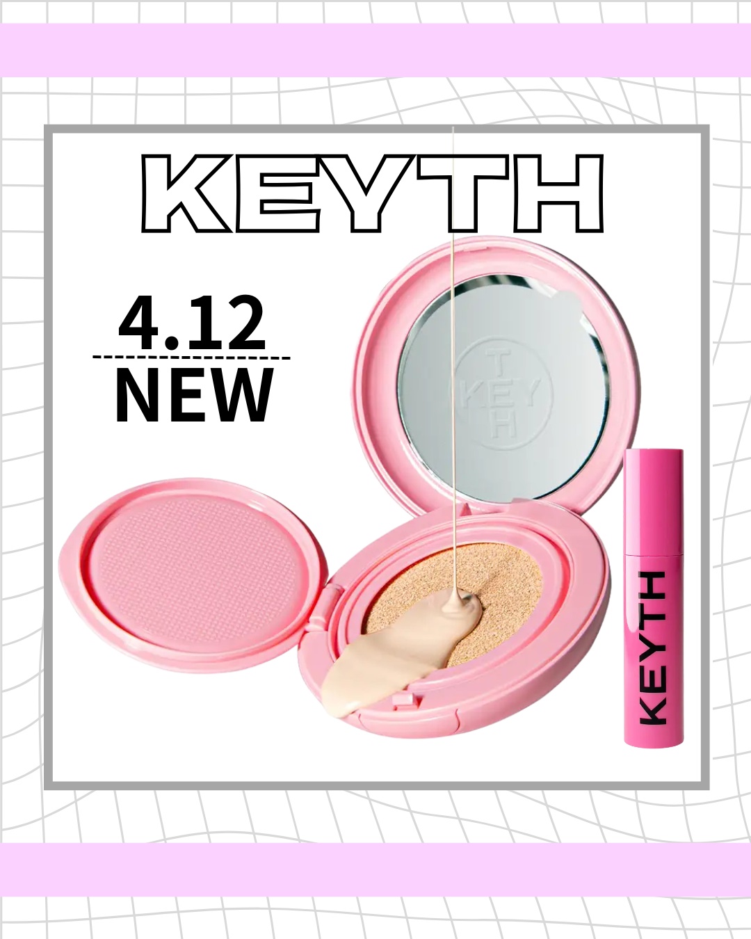 ＼KEYTHからクッションファンデでるよ💝／


#カラードキースピンクマグネットクッション
SPF40 PA++
￥3,300(税込)
#カラードキースピンクフラワートーンアッププライマー
￥2,970(税込)
━━━━━━━━━━━━