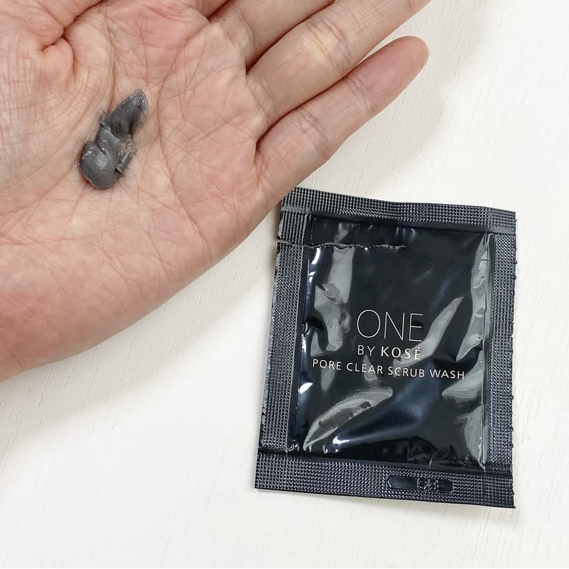 ポアクリア スクラブ ウォッシュ/ONE BY KOSE/洗顔フォームを使ったクチコミ（2枚目）