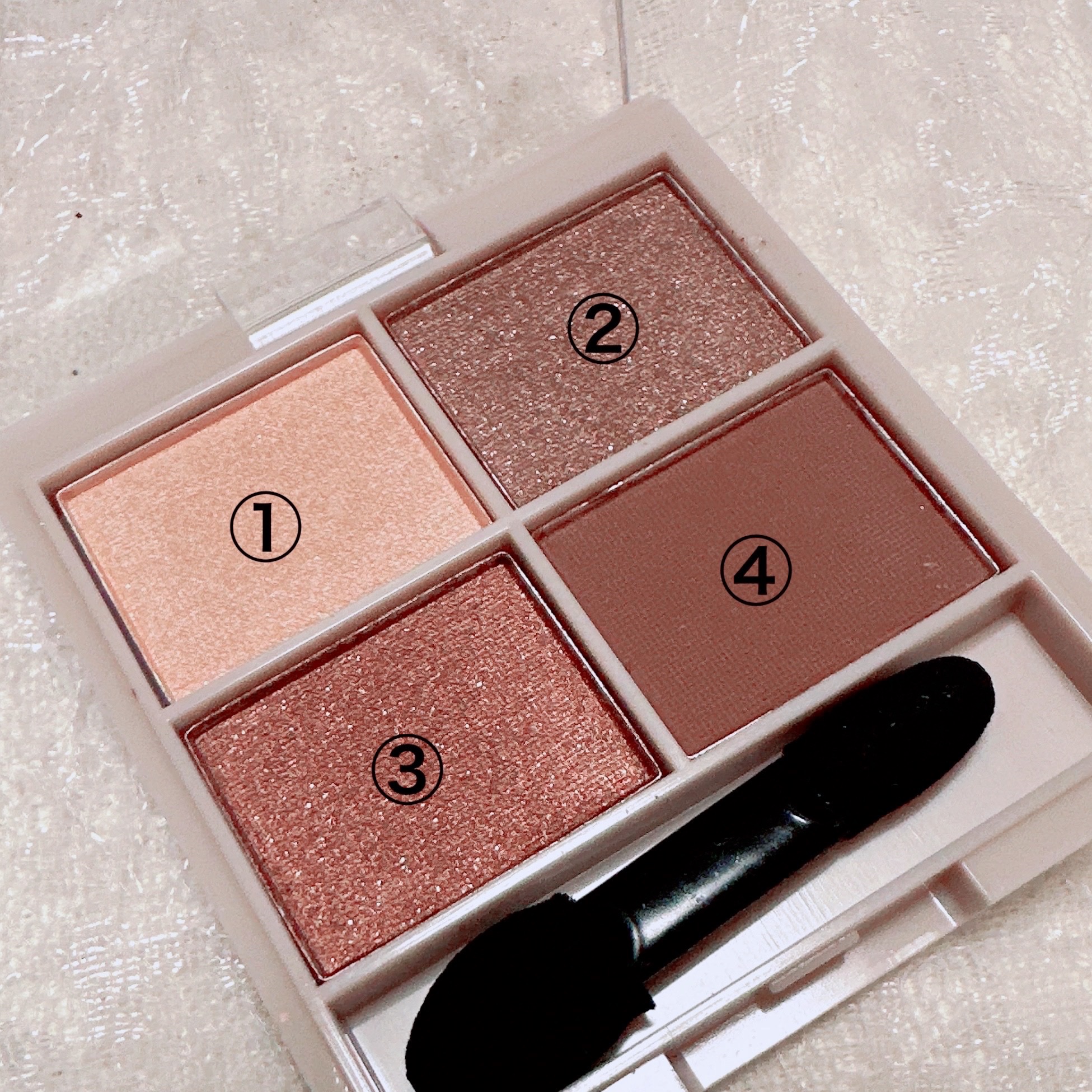 &. アイシャドウパレット/DAISO/アイシャドウパレットを使ったクチコミ（2枚目）