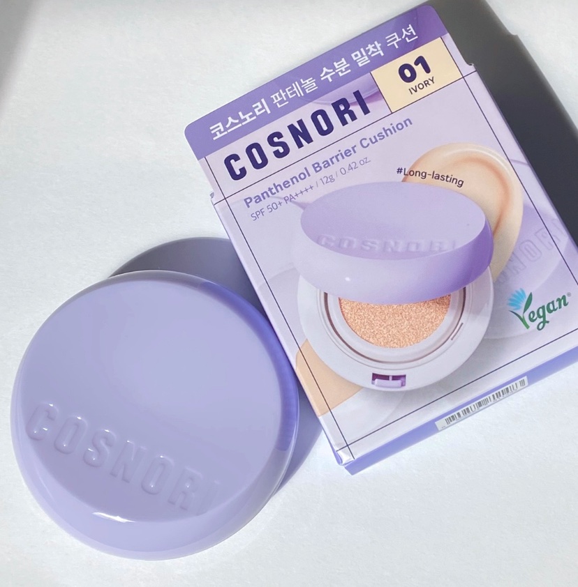 パンテノールバリアクッション/COSNORI/クッションファンデーションを使ったクチコミ（1枚目）